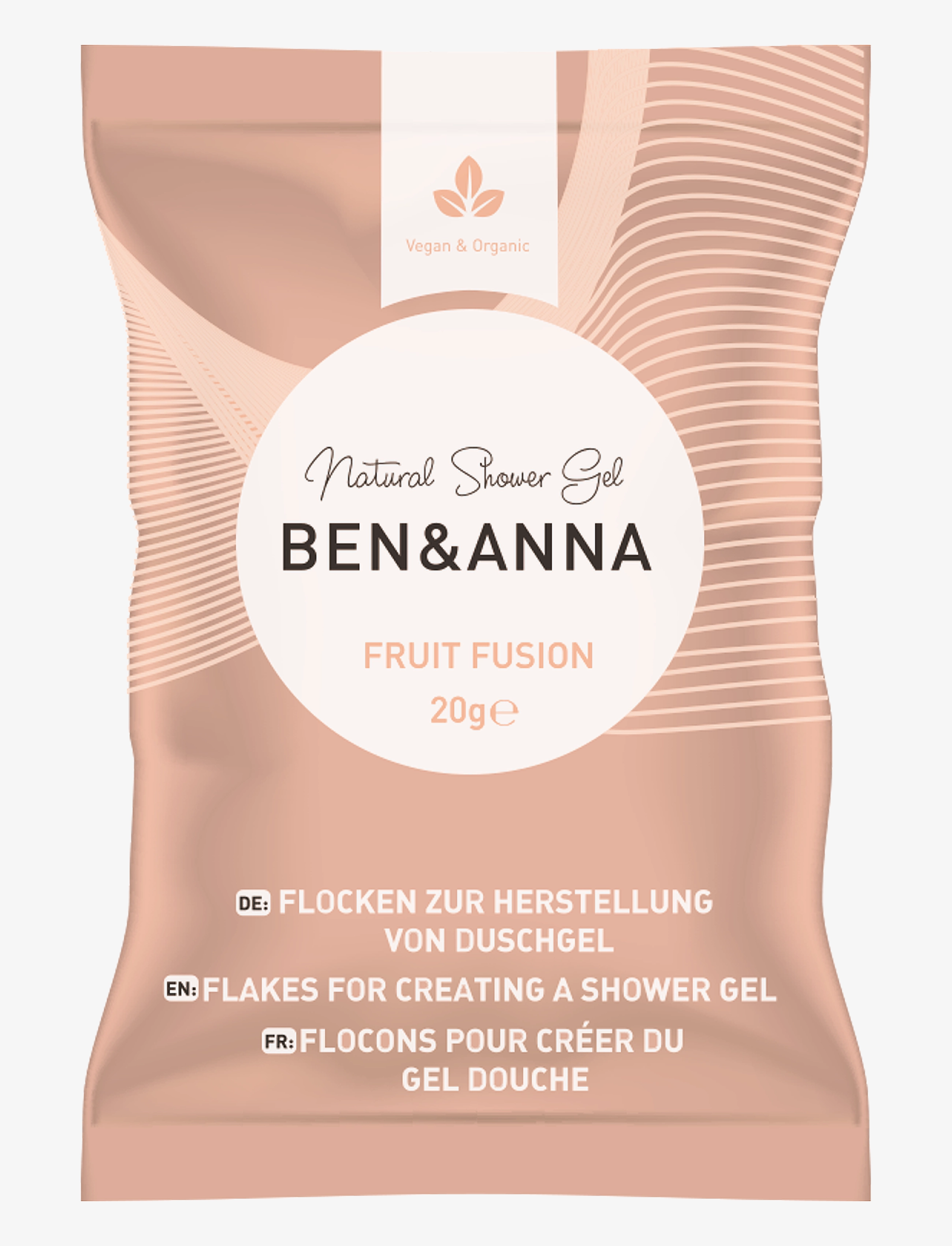 Ben & Anna Ben & Anna Shower Gel Flakes - Shower gel & Bruseolier - FRUIT FUSION / clear