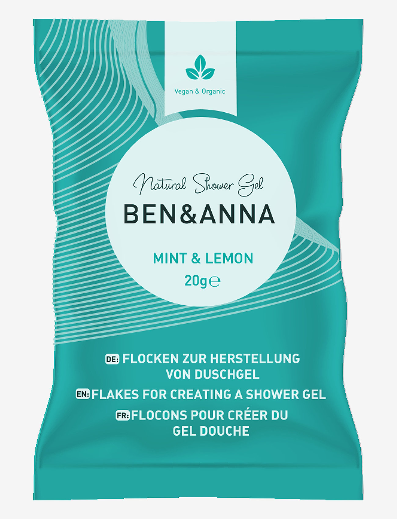 Ben & Anna - Ben & Anna Shower Gel Flakes - duschgel & duscholjor  - mint & lemon - 0