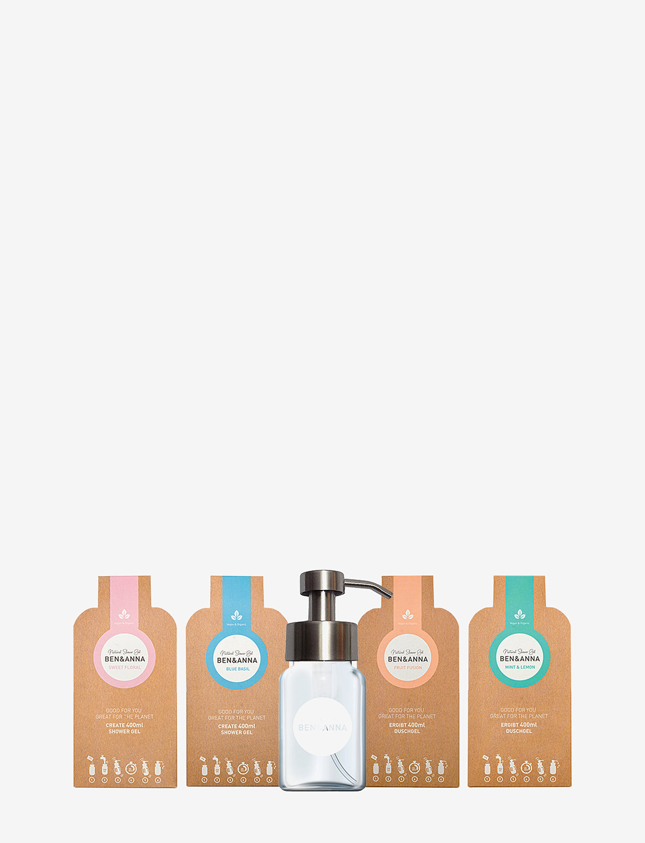 Ben & Anna - Ben & Anna Shower Gel Dispenser - duschgel & duscholjor  - clear - 1