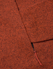 Bergans - Kamphaug Knitted W Half Zip Brick/Orion Blue XL - mid layer jackets - brick/orion blue - 3