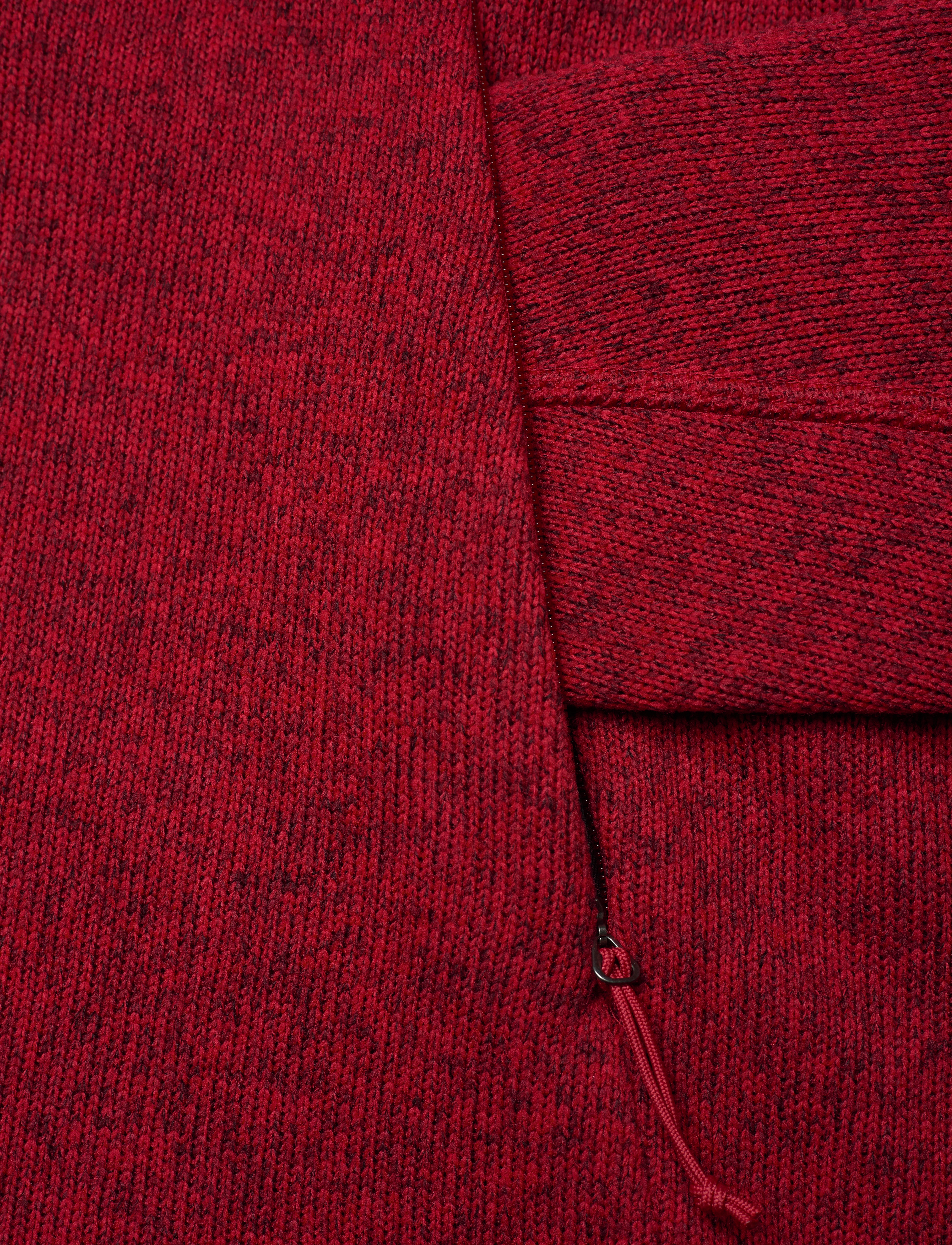 Bergans - Kamphaug Knitted W Half Zip Orion Blue XS - red/orion blue - 3
