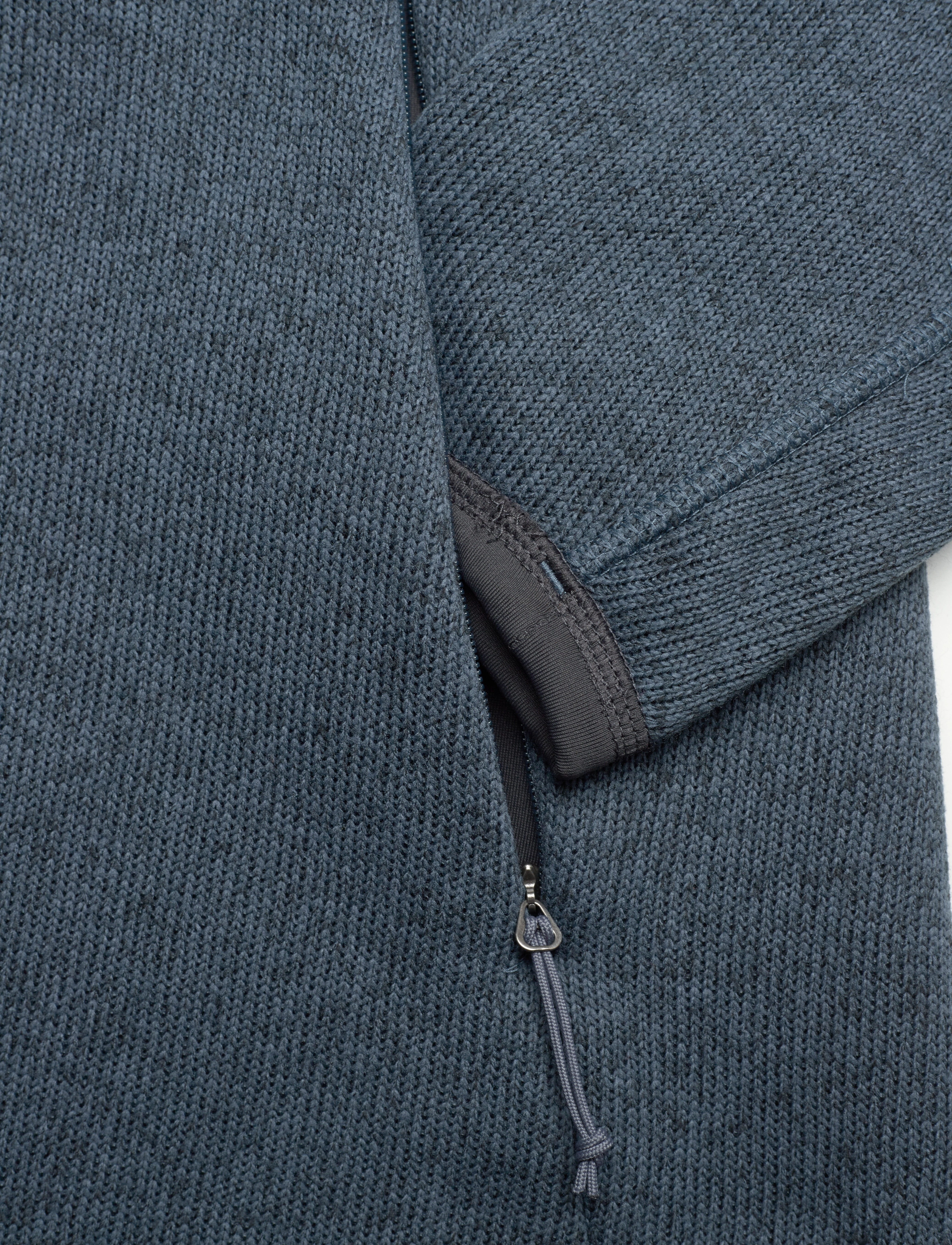 Bergans - Kamphaug Knitted W Hoodie Orion Blue XS - orion blue - 3