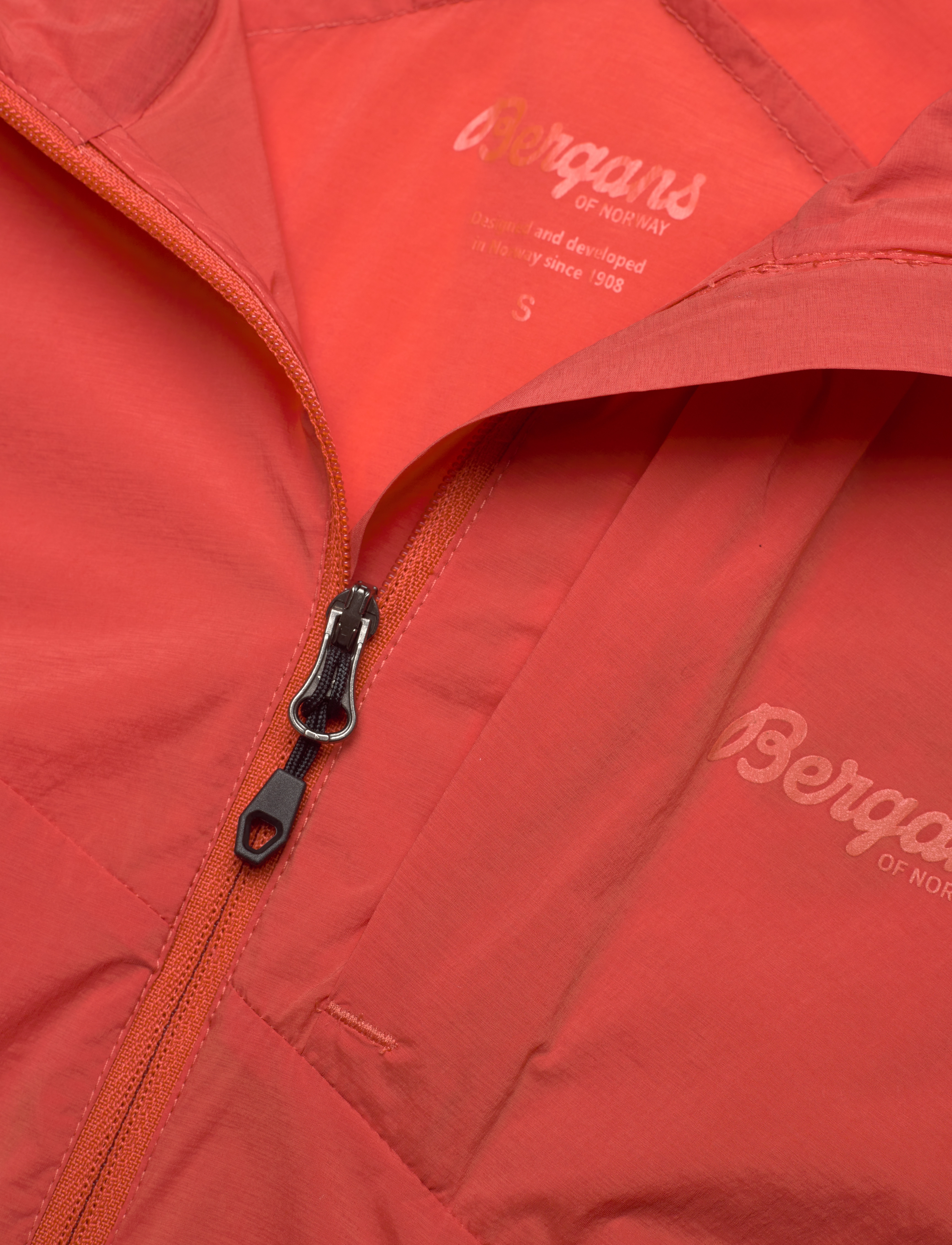 Bergans - Rabot Lt Windbreaker W Jacket Orion Blue XS - brick/orion blue - 2
