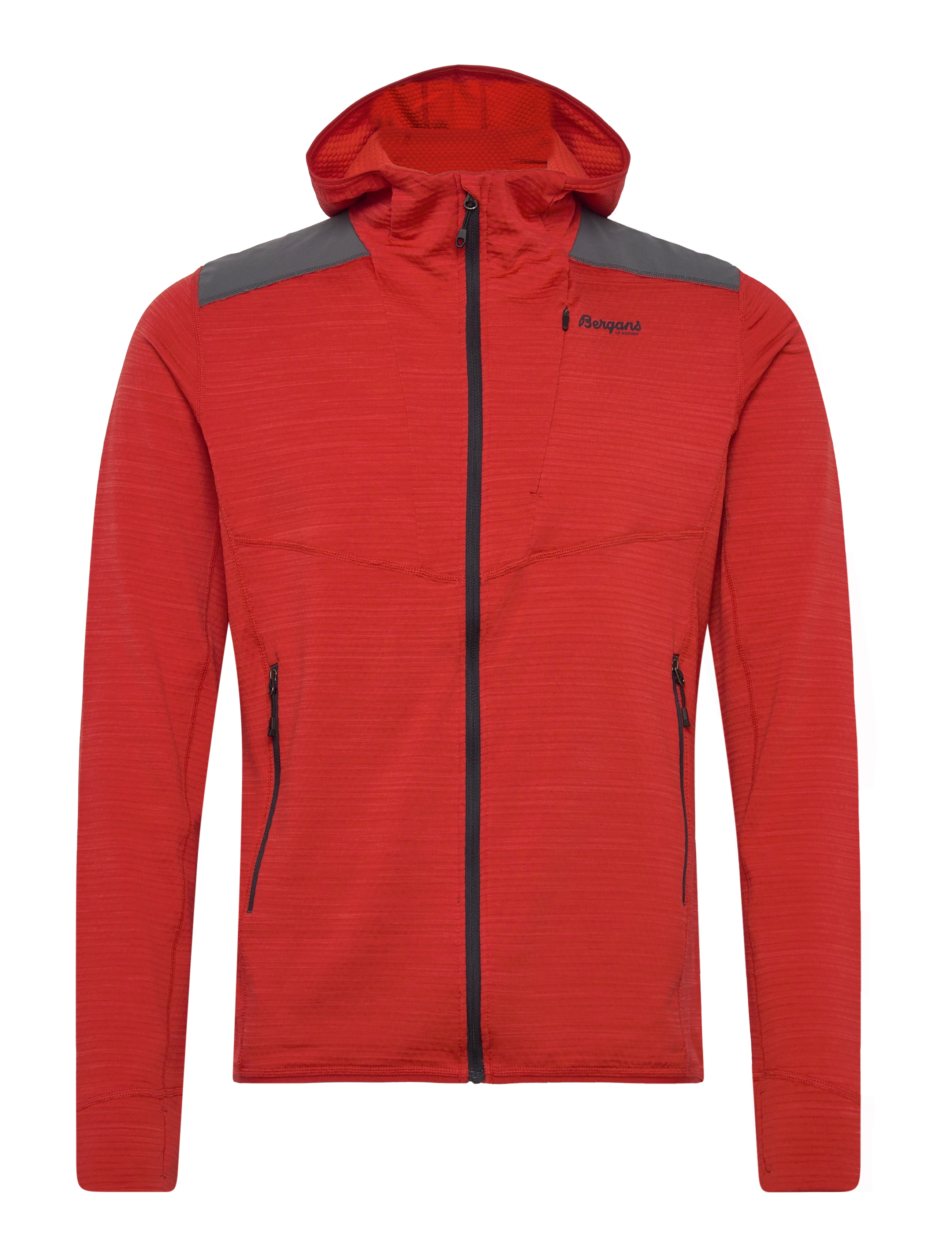Rabot Active Mid Hood Jacket Dark Brick S - DARK BRICK
