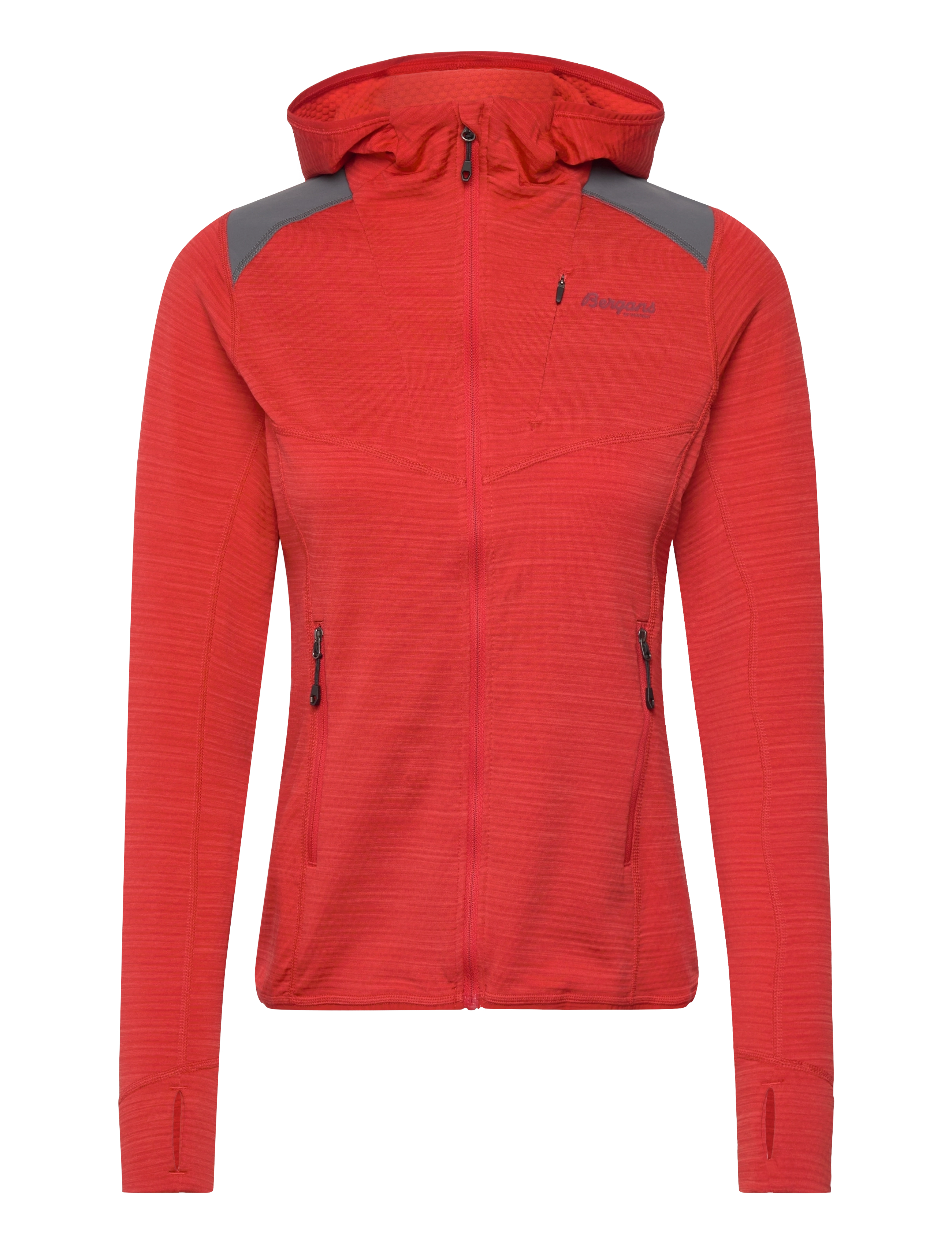 Rabot Active Mid Hood W Jacket - DARK BRICK