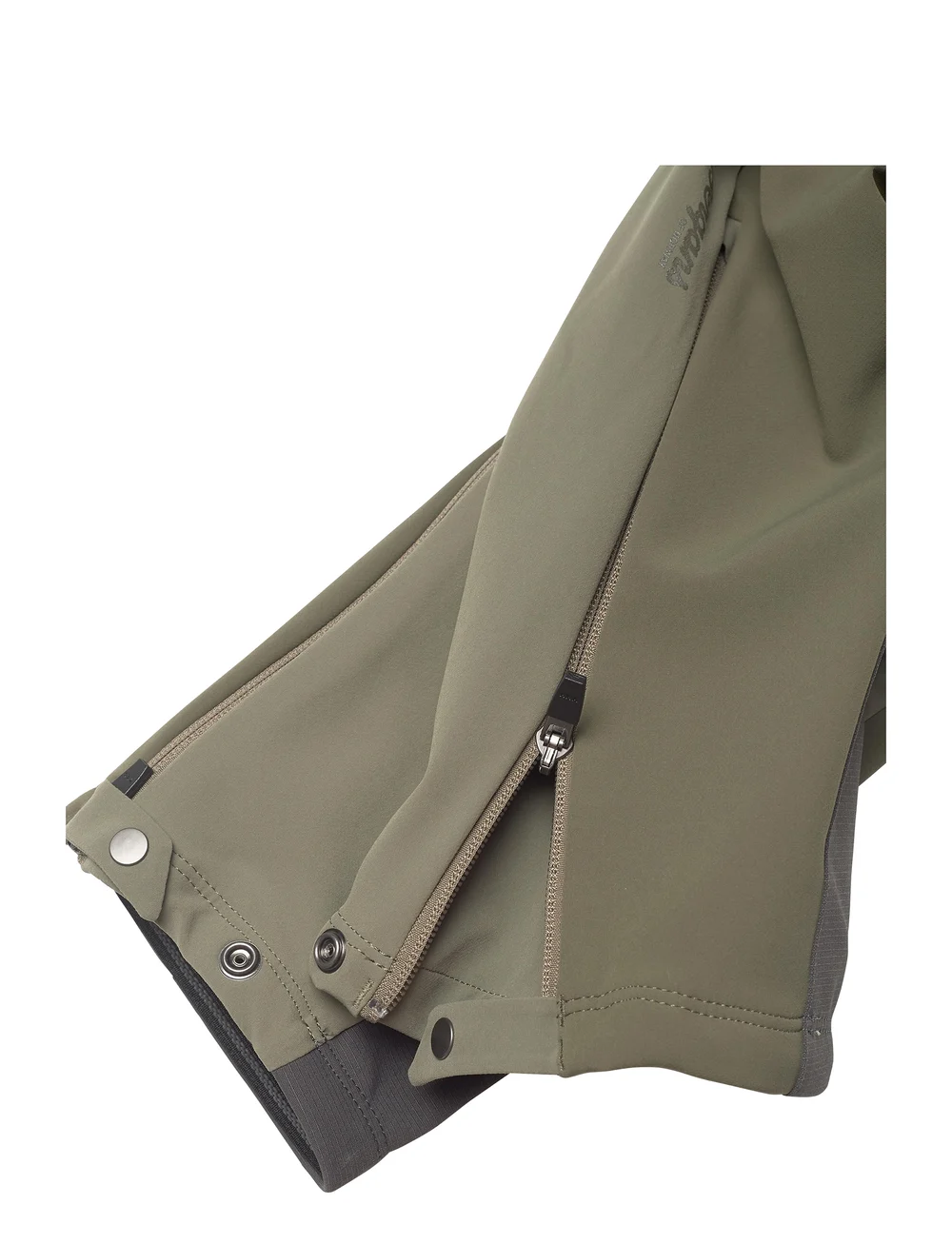 Bergans - Istjern Warm Flex W Pant Solid Charcoal XS - skitøj - dark green mud/green mud - 2