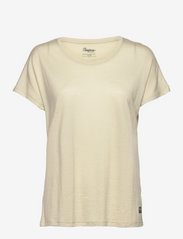 Bergans - Urban Wool W Tee - t-shirts - chalk sand - 0
