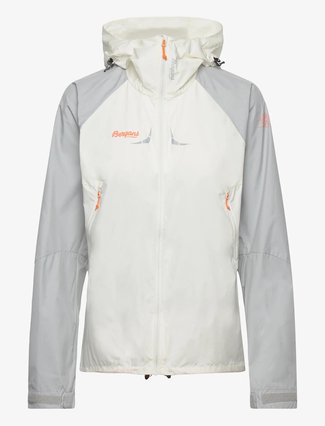 Bergans - Slingsby Ultra Lady Jkt White/Alu/Pumpkin XS - outdoor & rain jackets - white/alu/pumpkin - 0