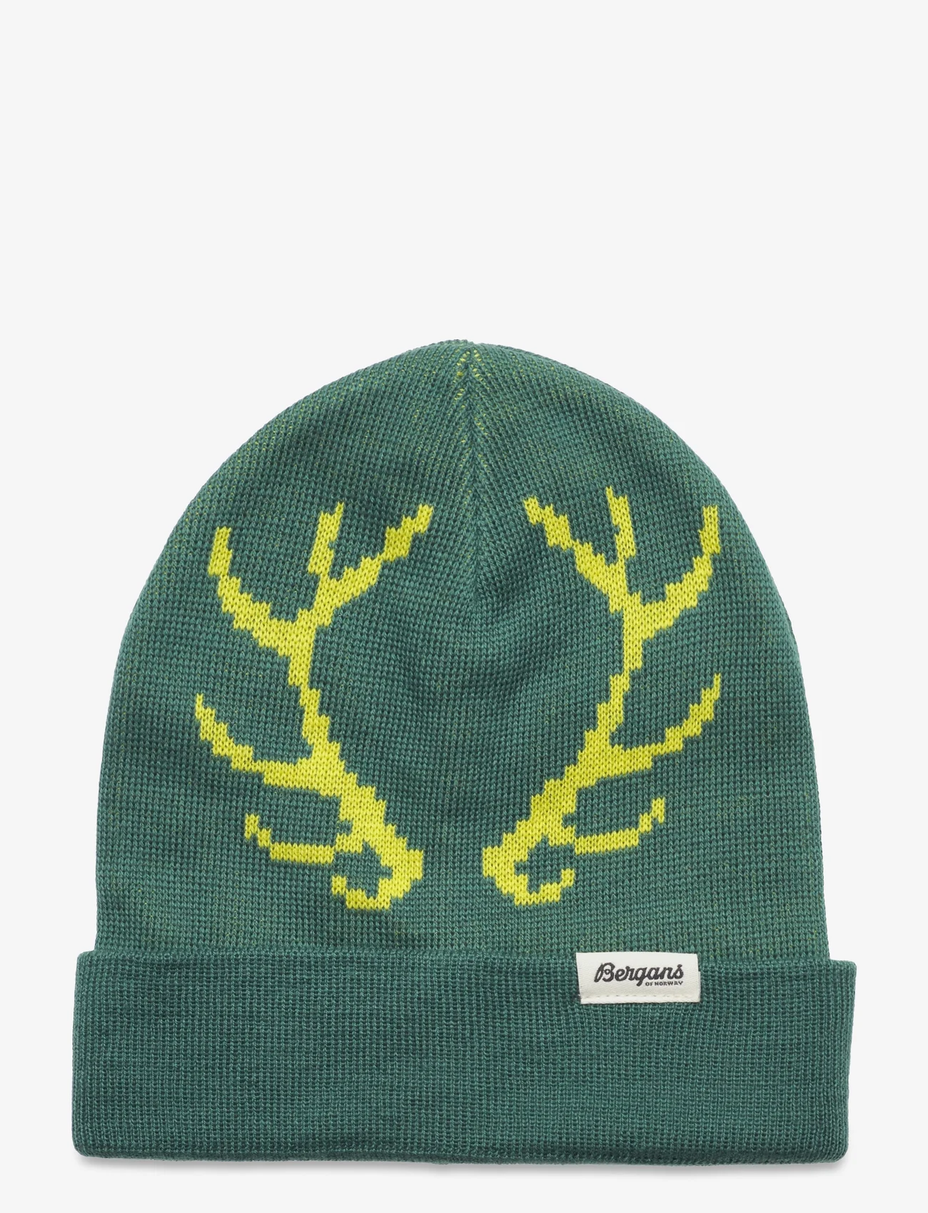 Bergans - Antlers Kids Beanie Dark Creamy Rouge/Light Creamy Rouge One Size - beanies - forest frost/pineapple - 0