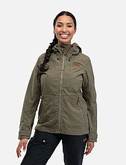 Bergans - Nordmarka Leaf Light Wind Jacket Women - friluftsjackor - green mud - 3