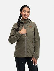 Bergans - Nordmarka Leaf Light Wind Jacket Women - takit & päällystakit - green mud - 7