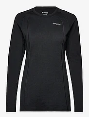 Bergans - Fjellrapp Lady Shirt Black S - pitkähihaiset topit - black - 0