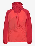 Cecilie Light Wind Anorak Energy Red/Red Leaf XS - ENERGY RED/RED LEAF