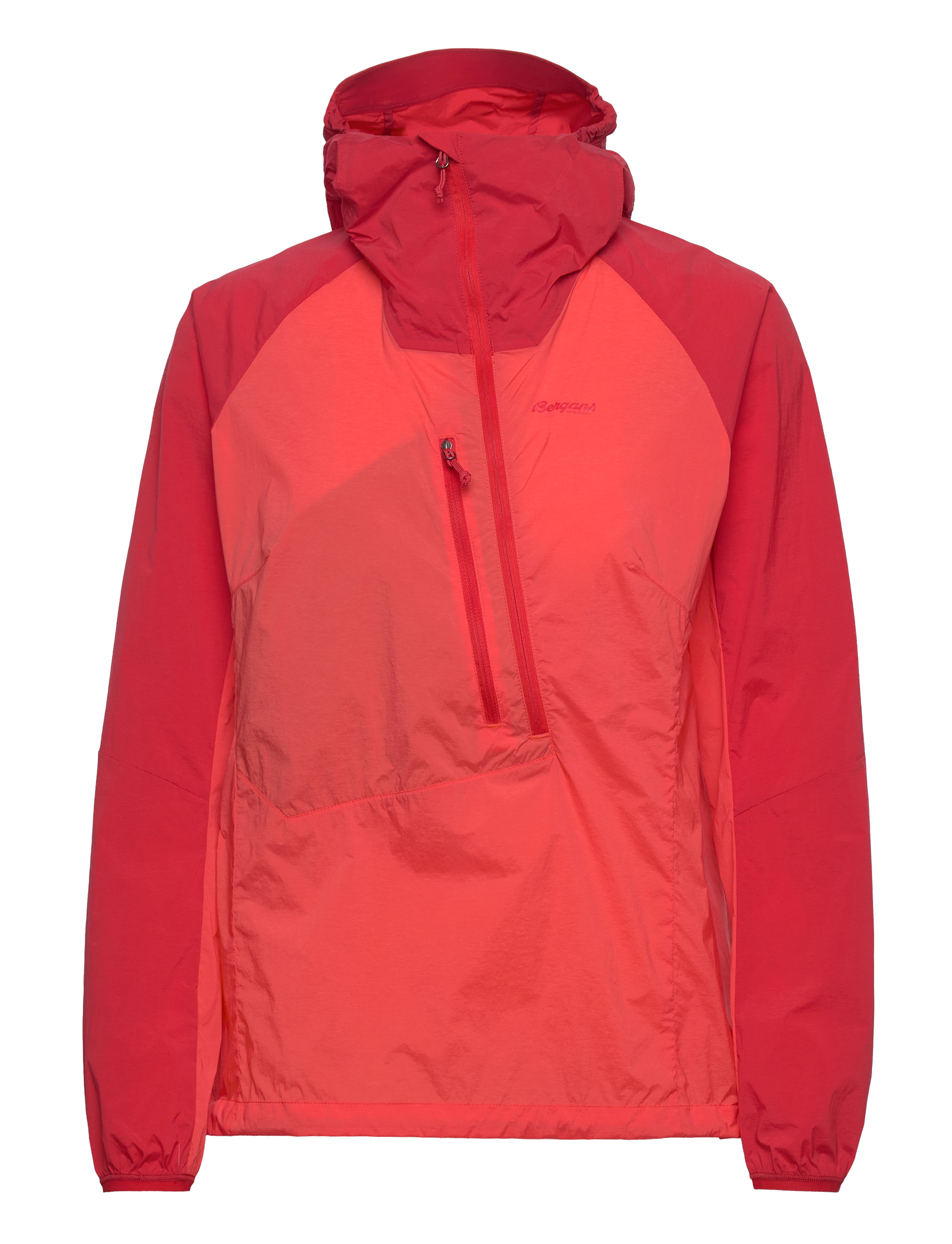 Cecilie Light Wind Anorak - ENERGY RED/RED LEAF