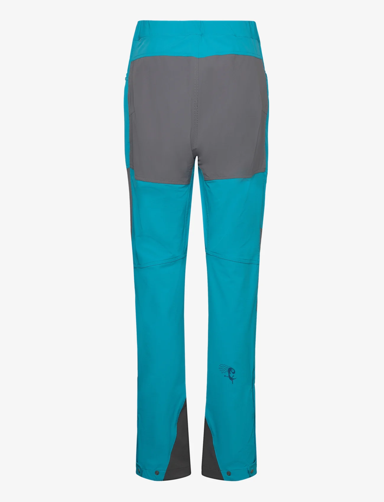 Bergans - Cecilie Mtn Softshell Pants Energy Red/Red Leaf XS - clear ice blue/solid dark grey - 1
