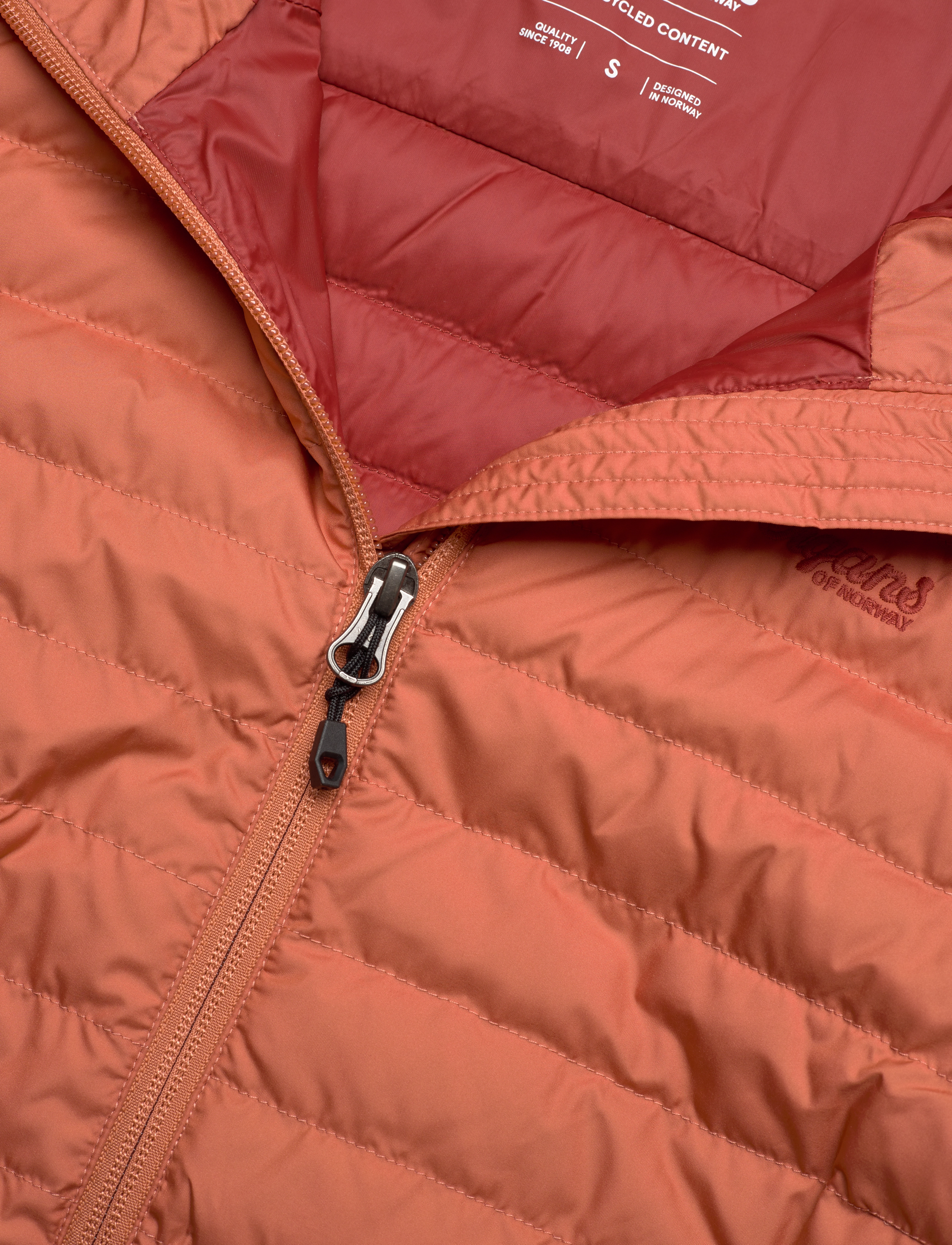 Bergans - Lava Light Down Jacket w/Hood Women Jade Green XS - terracotta - 2