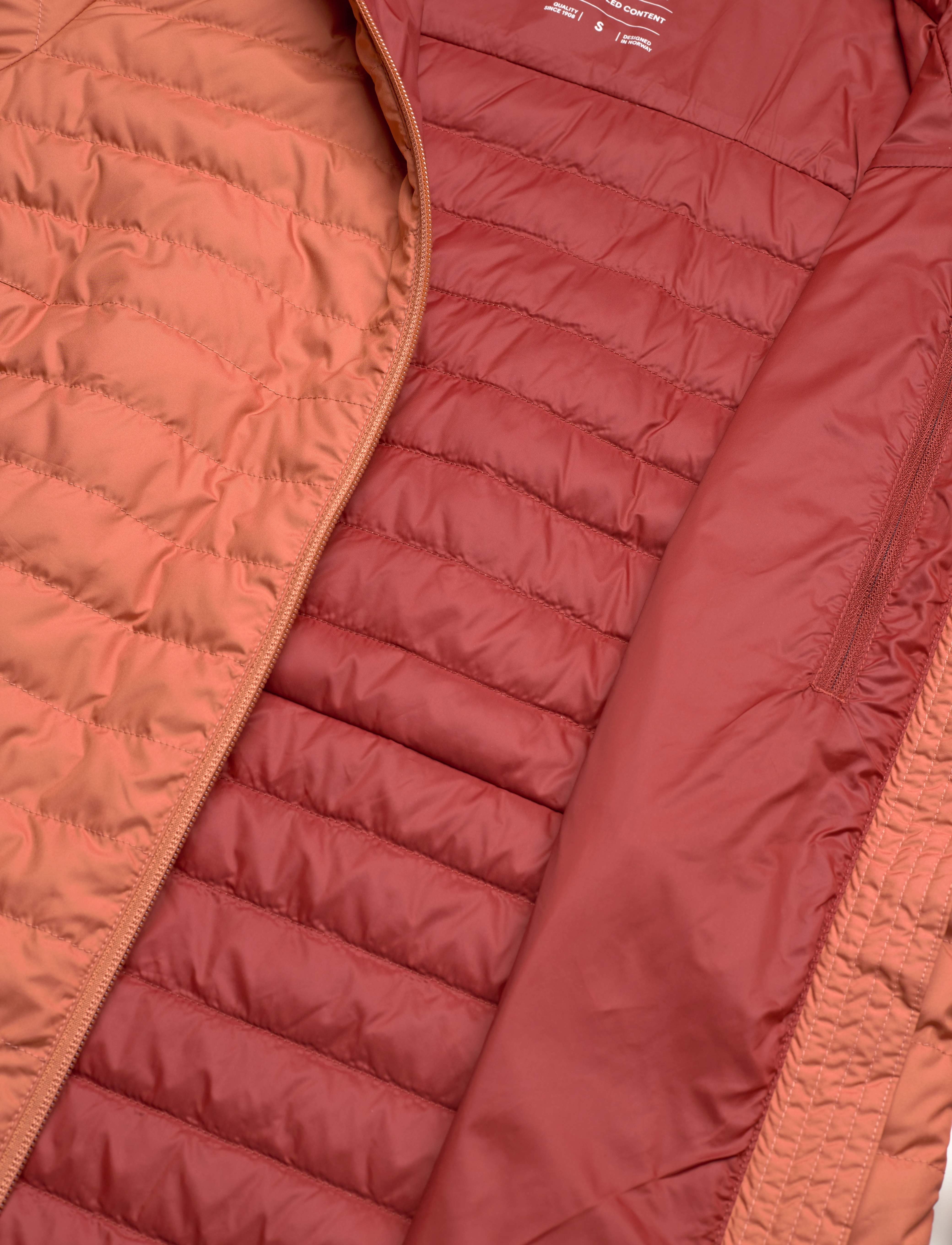 Bergans - Lava Light Down Jacket w/Hood Women Jade Green XS - terracotta - 4