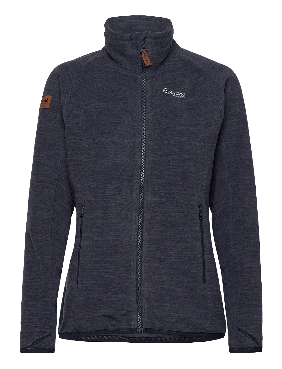 Bergans - Hareid Fleece W Jacket NoHood - augšējais apģērbs - dark navy - 0