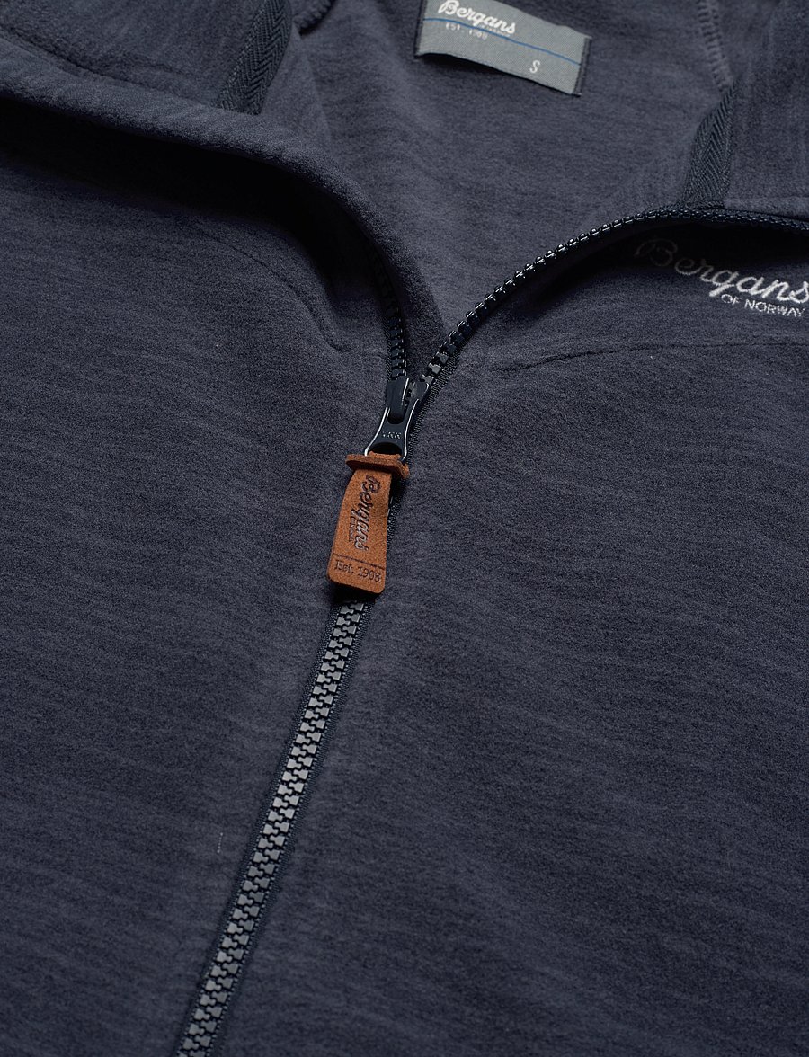 Bergans - Hareid Fleece W Jacket NoHood - augšējais apģērbs - dark navy - 2