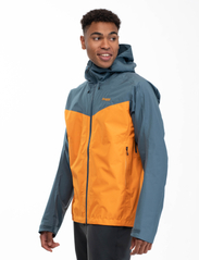Bergans - Skar Light 3L Shell Jacket Men - regnjakker - cloudberry yellow/orion blue - 4
