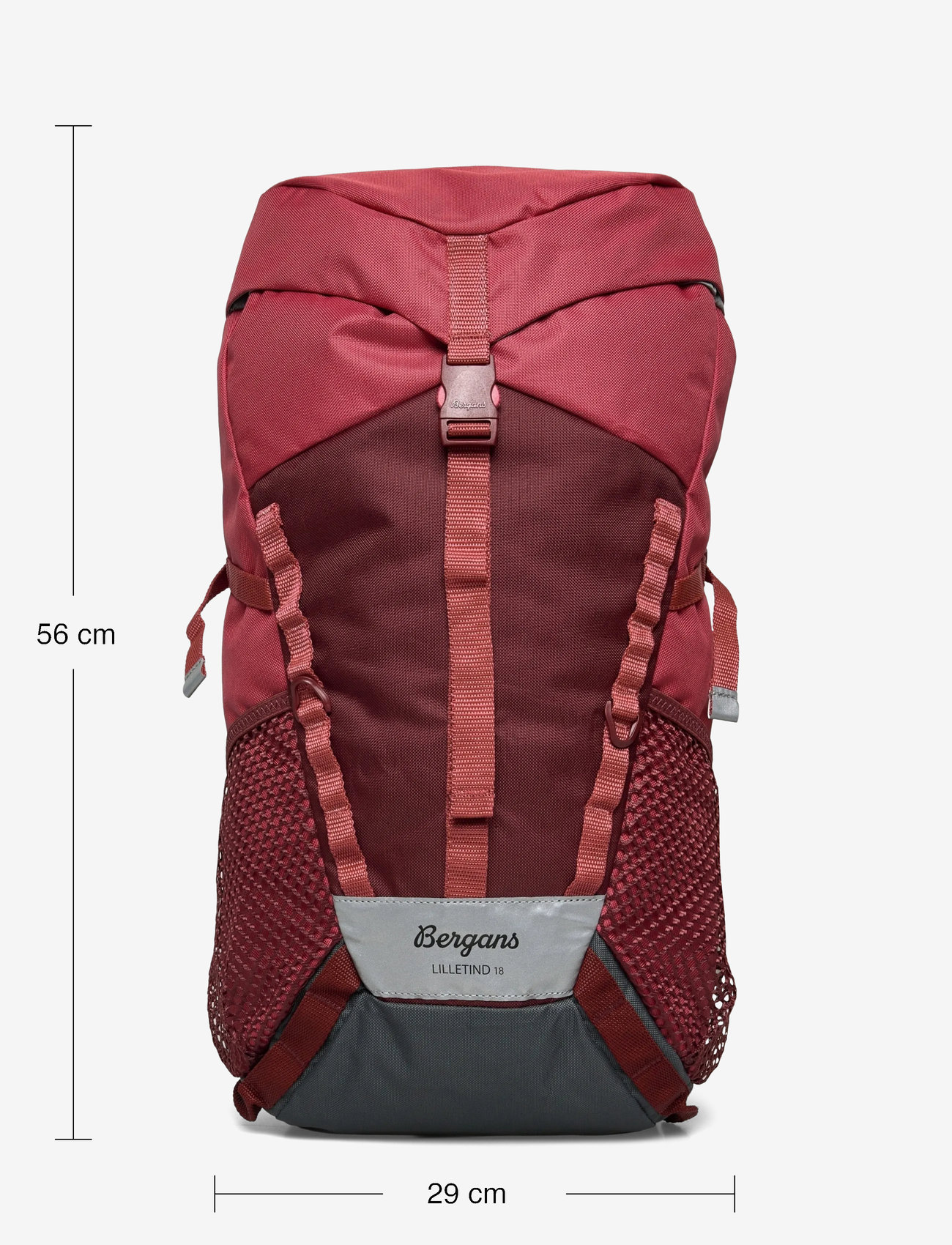 Bergans - Lilletind 18 - sportstasker - rusty dust/amarone red - 3