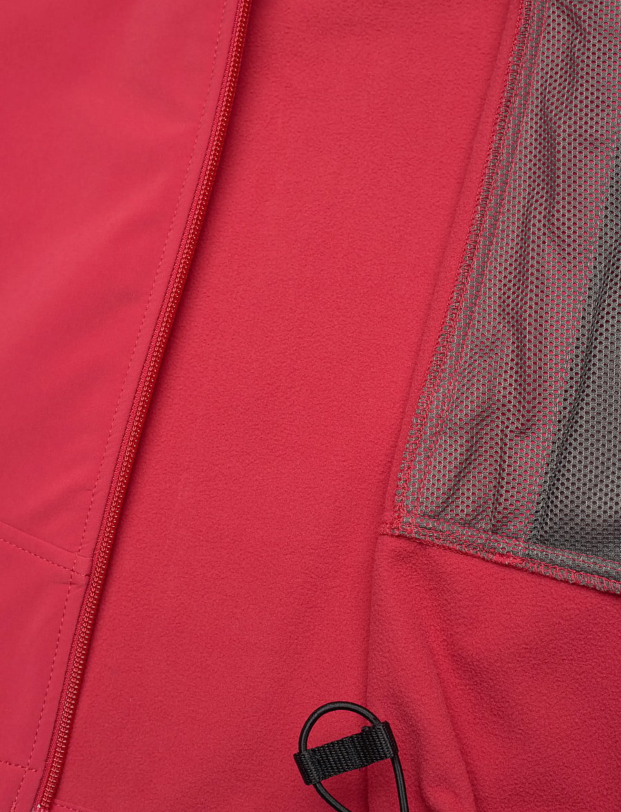 Bergans - Vaagaa Softshell Jacket Hood Women - Āra jakas - crimson red - 4