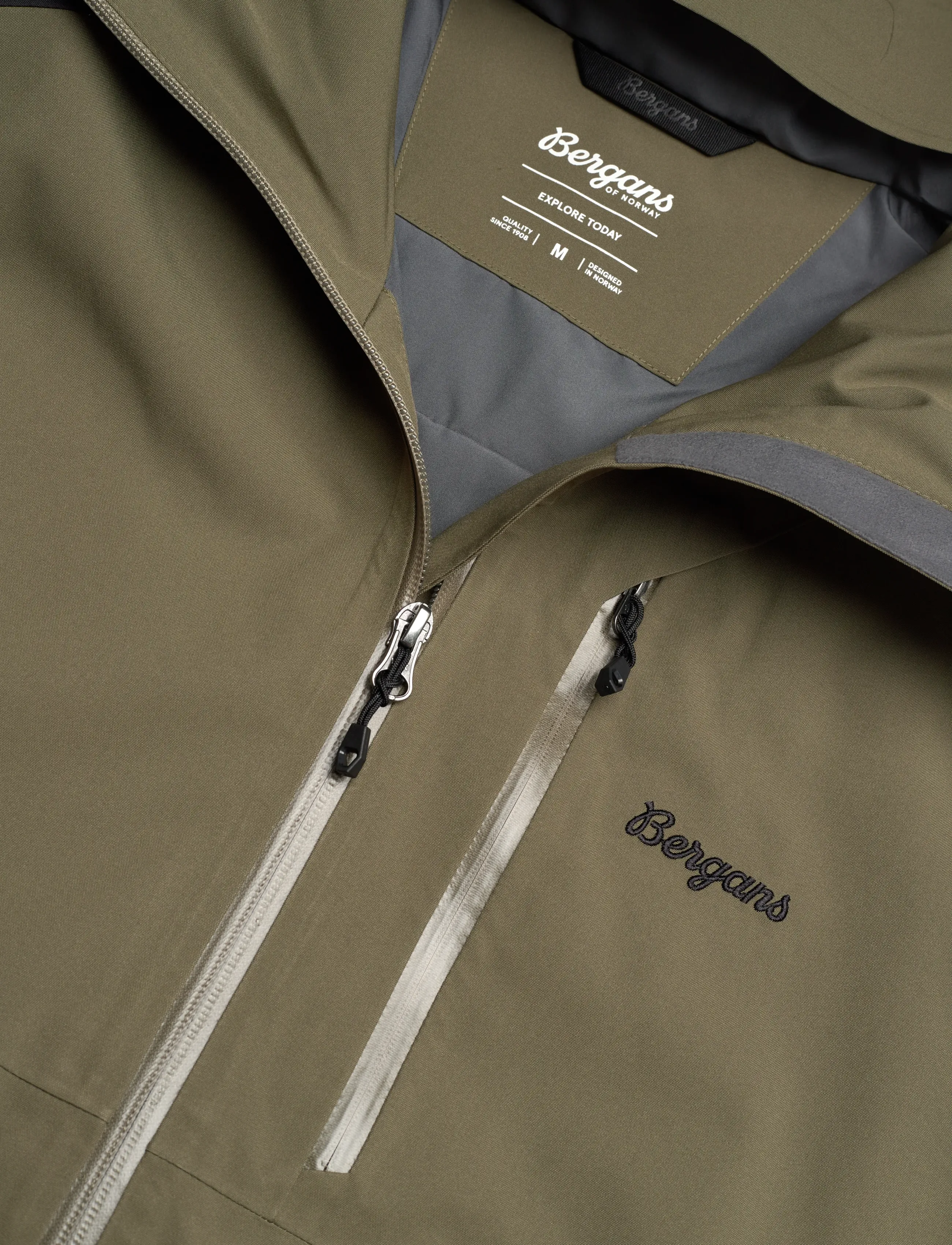 Bergans - Oppdal Insulated Shell Jacket Men - ski jackets - pine forest/black - 2