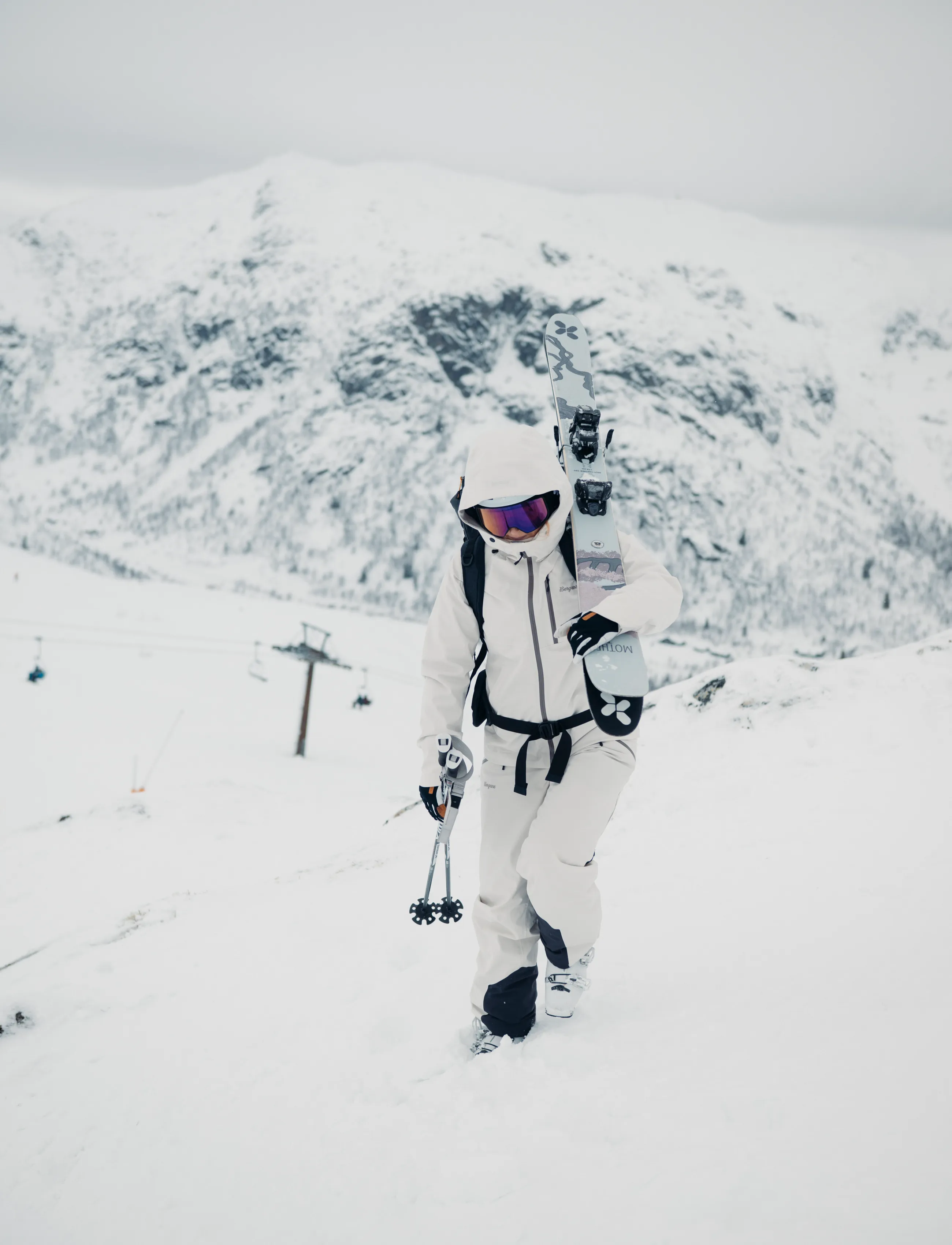Bergans - Oppdal Insulated Shell Jacket Women - outdoor - bone white - 3