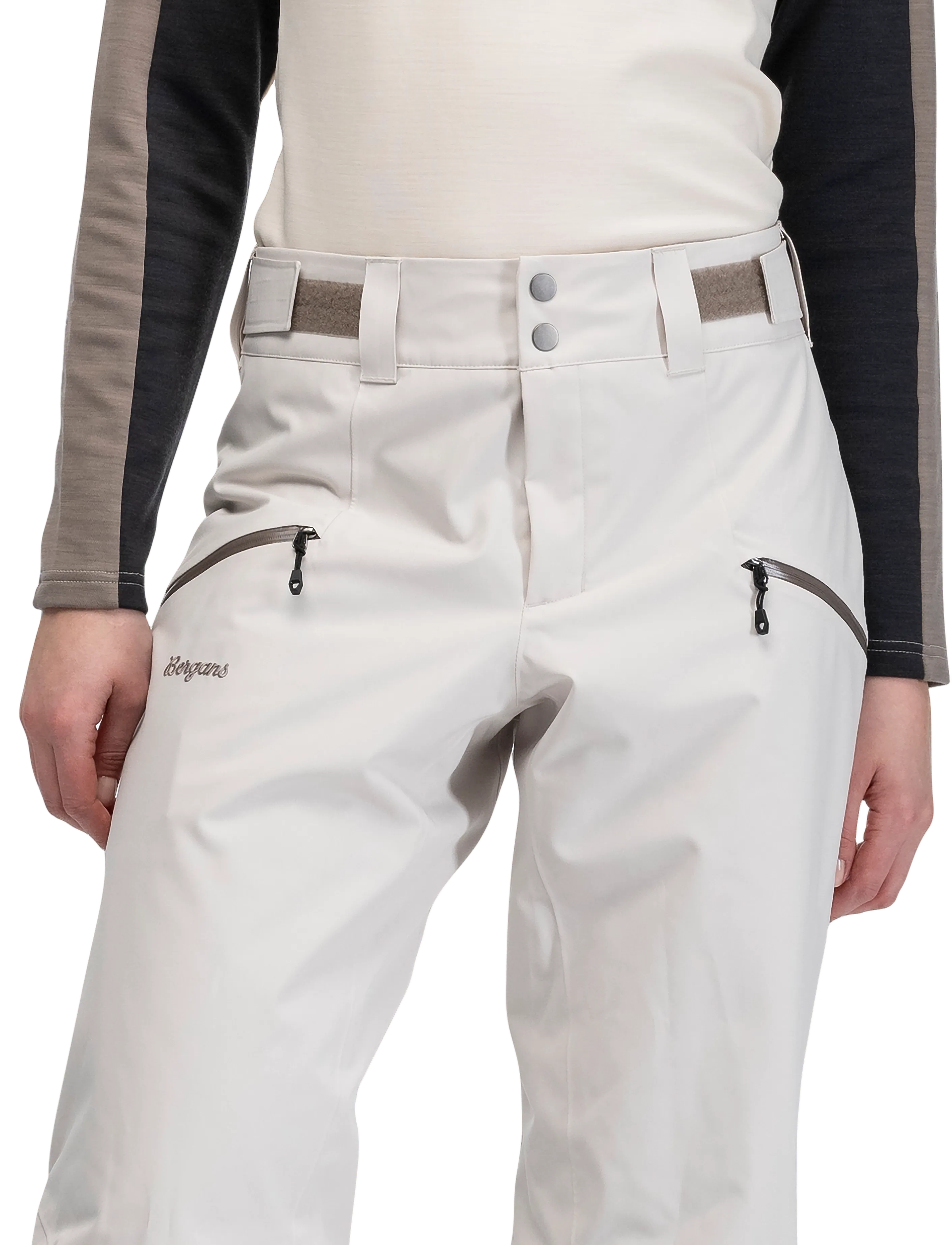 Bergans - Oppdal Insulated Shell Pants Women - suusariietus - bone white - 0