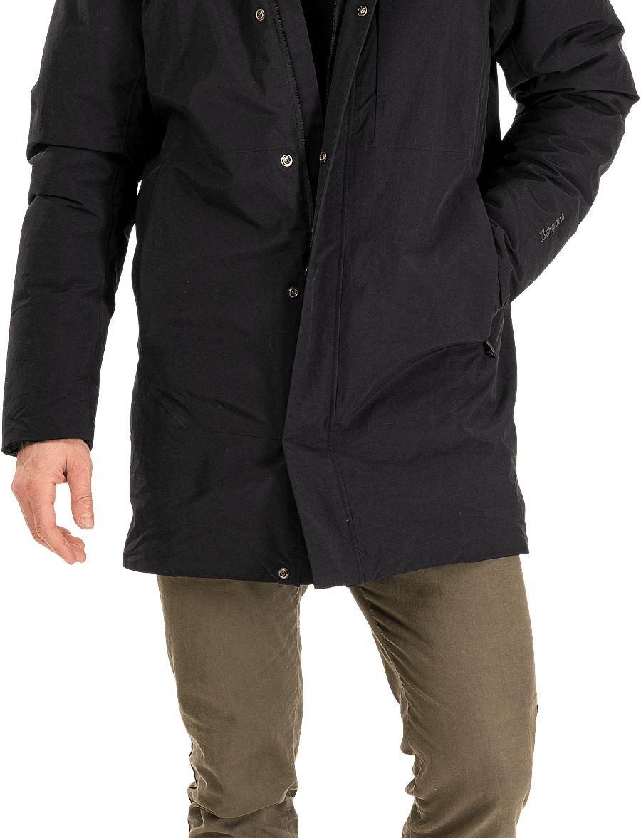 Bergans - Oslo Downshell 2L Parka Men - parkasjackor - black - 0