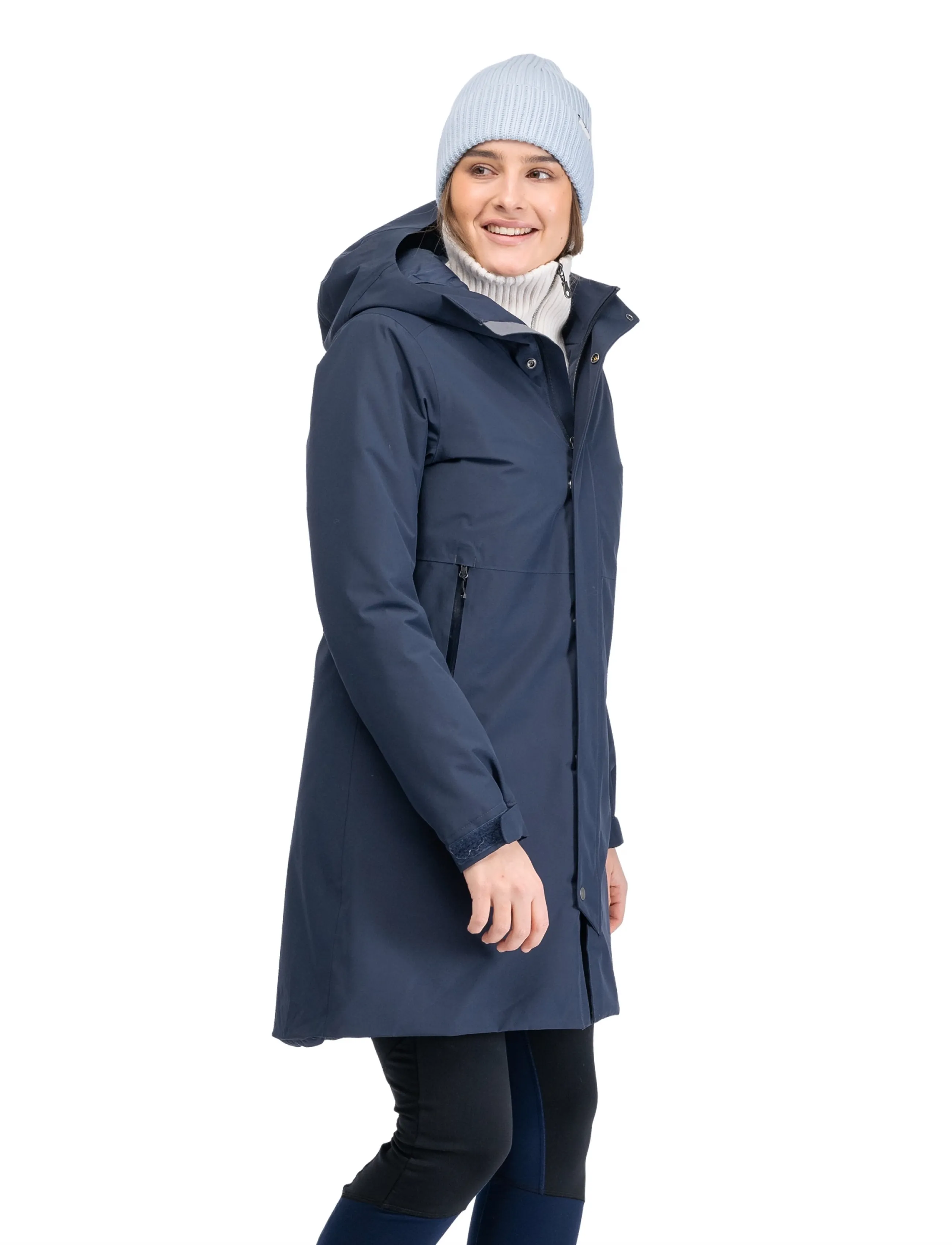 Bergans - Oslo Insulated Shell Coat Women - dark navy - 2