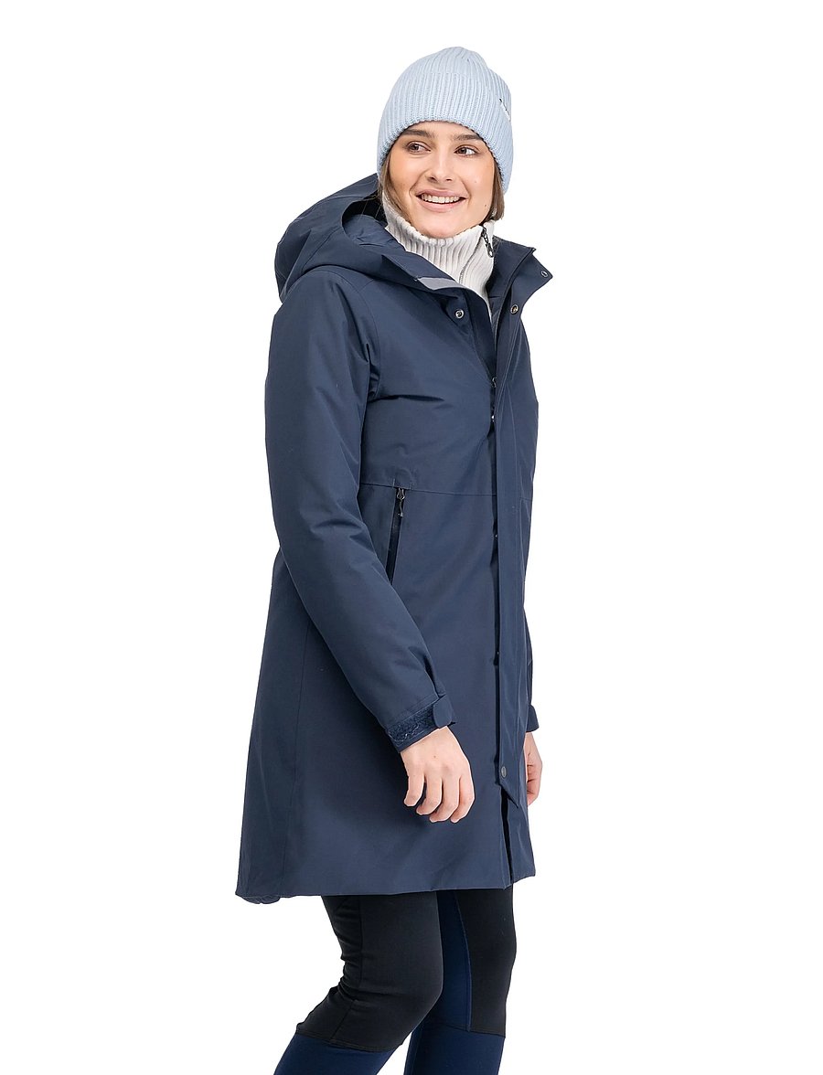 Bergans - Urban Insulated Shell Coat Women - sulejoped ja voodriga joped - dark navy - 3
