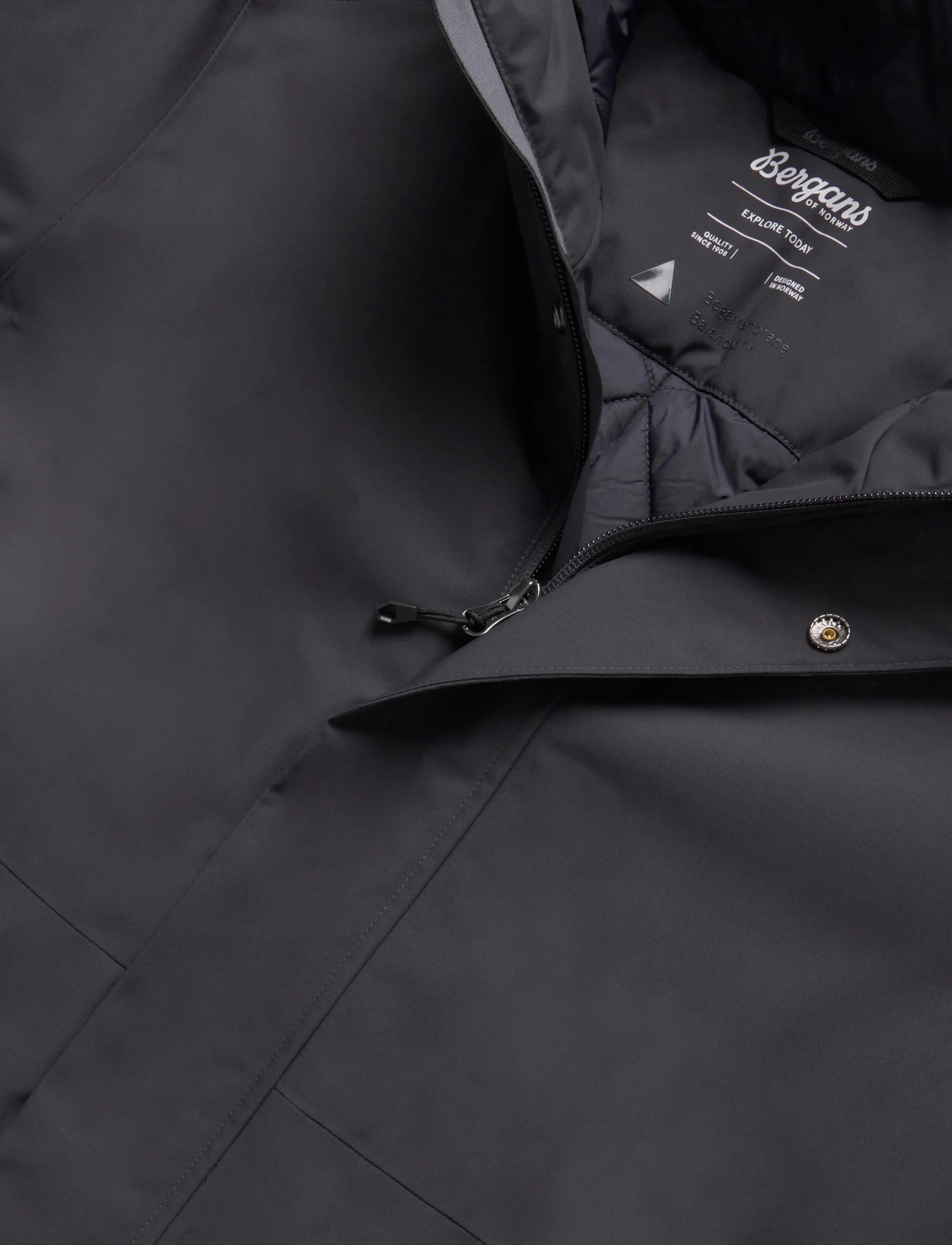 Bergans - Urban Insulated Shell Coat Women - voodriga mantlid - dark shadow grey - 5