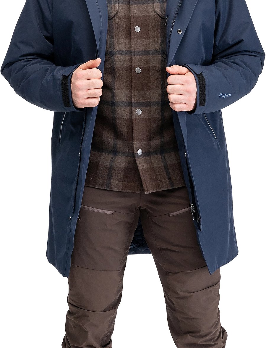 Bergans - Oslo Insulated Shell Coat Men - dark navy - 3