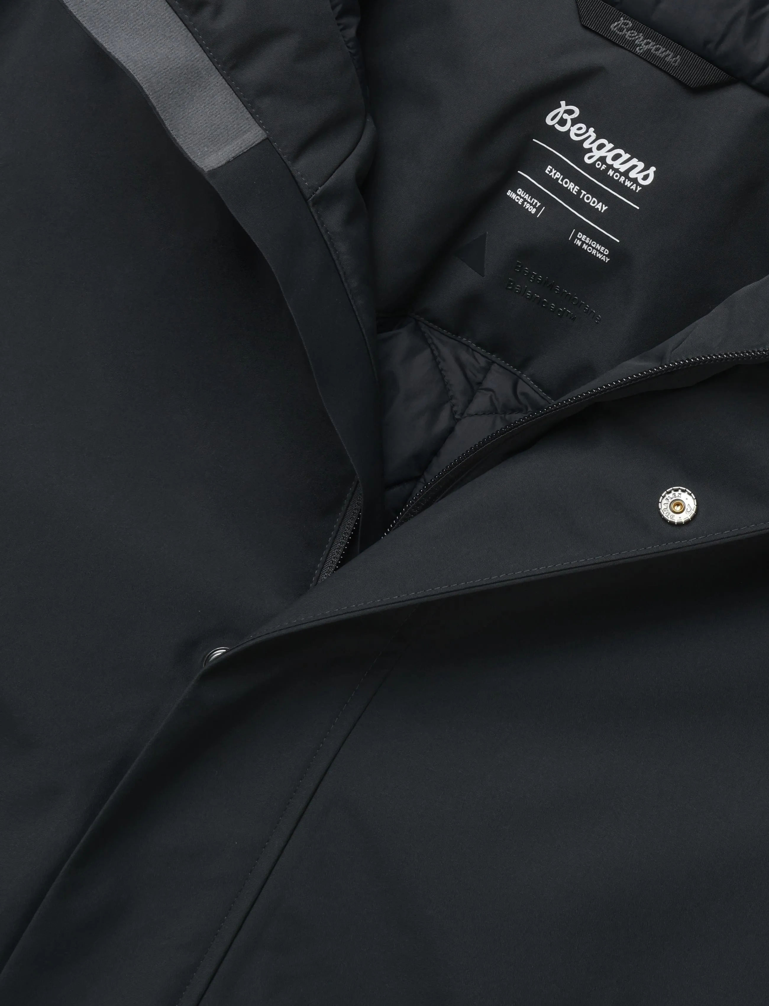 Bergans - Oslo Insulated Shell Coat Men - gewatteerde jassen - dark shadow grey - 4