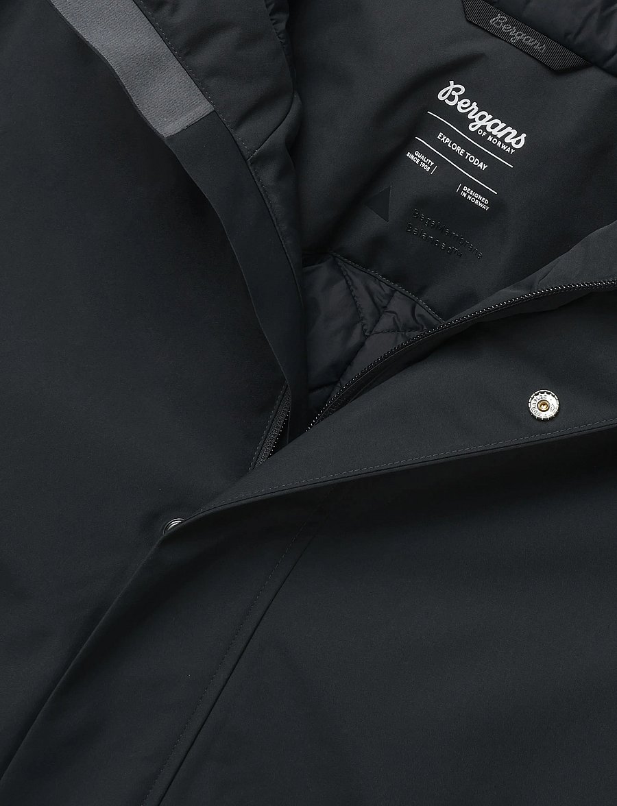Bergans - Oslo Insulated Shell Coat Men - gewatteerde jassen - dark shadow grey - 4