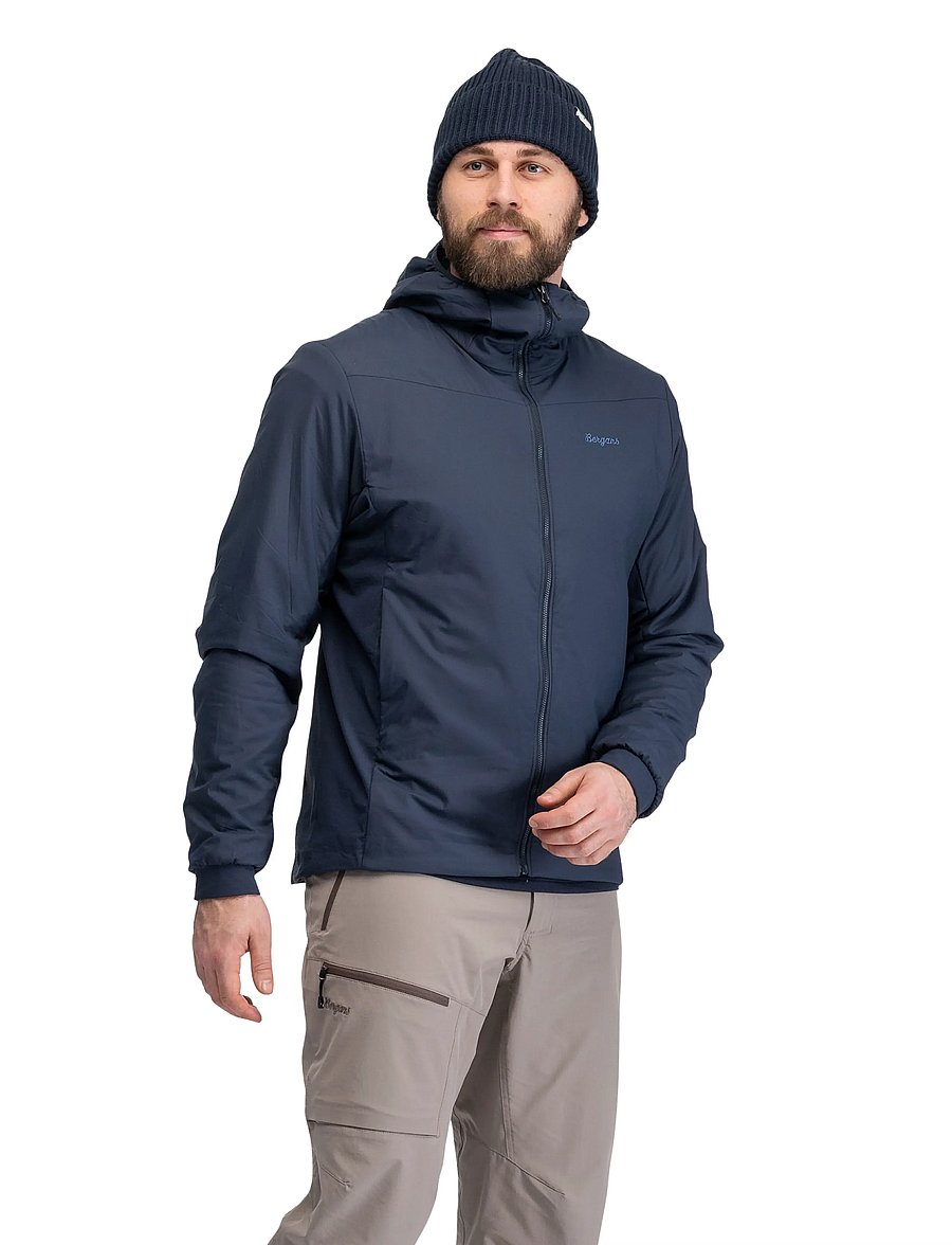 Bergans - Holo Insulated Hood Jacket Men - outdoor jackets - dark navy - 0
