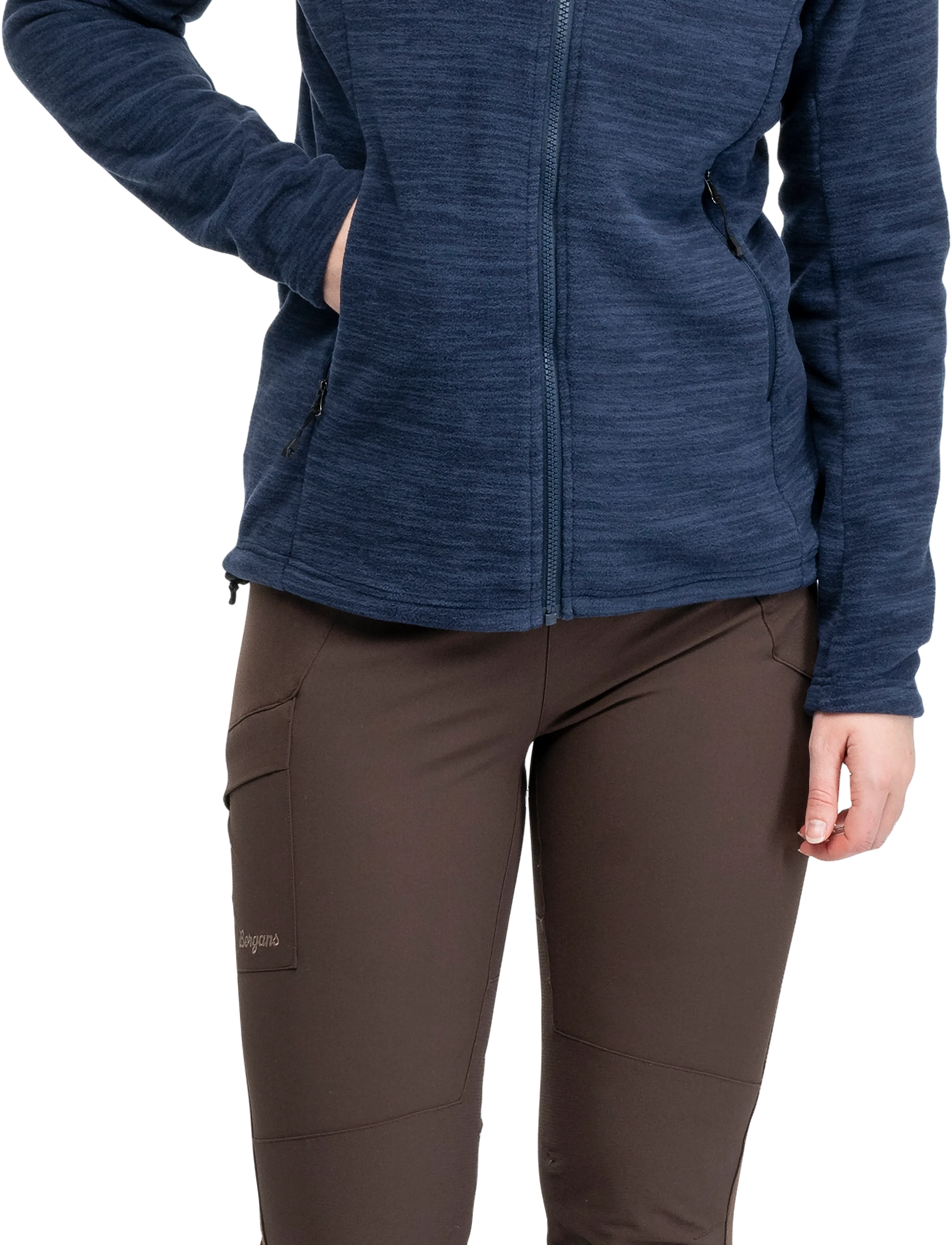 Bergans Hareid Fleece Jacket Women, Damen, Fleecejacke, Marineblau, Gr.M