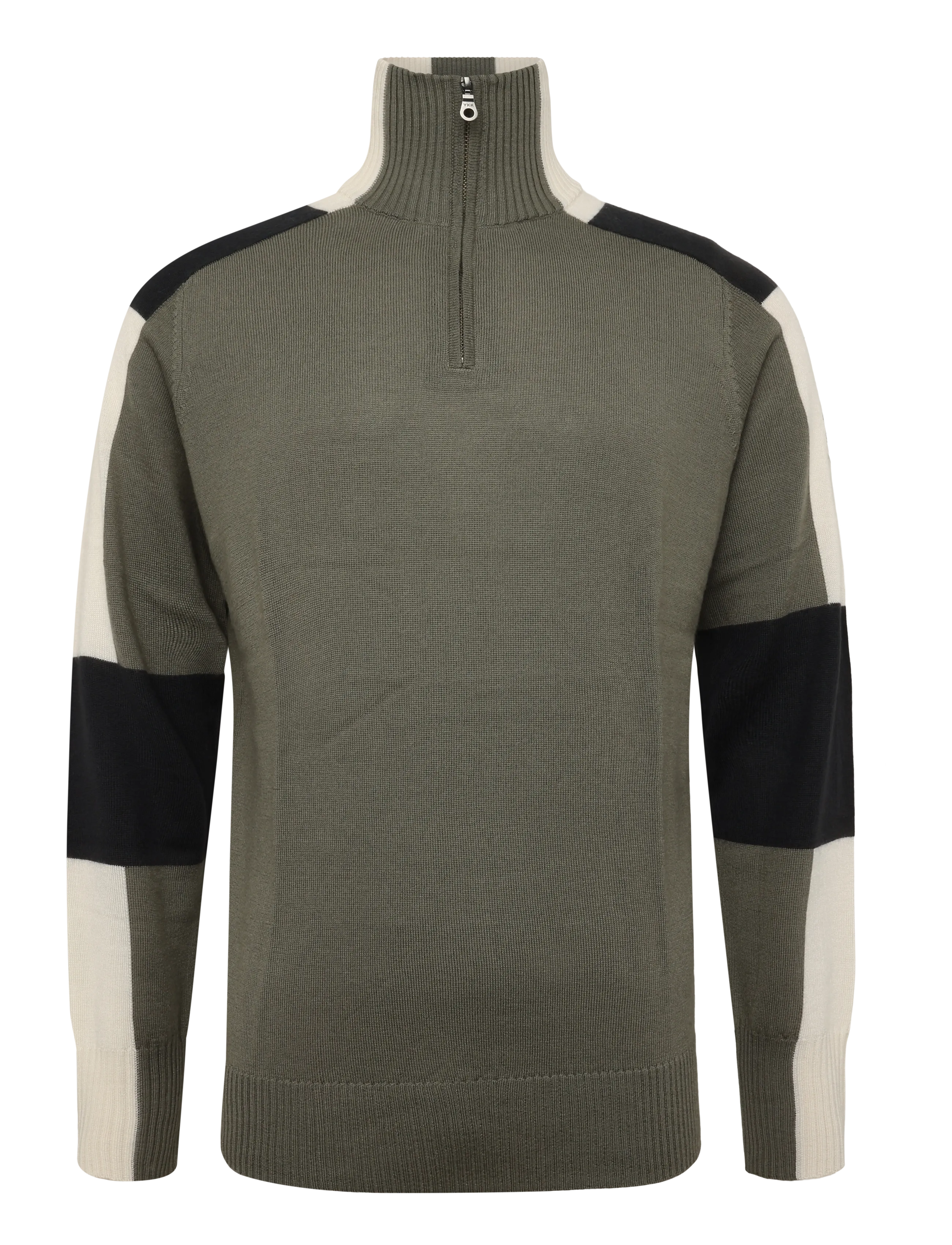 Bergans Lyderhorn Wool Half Zip Men - Vaata kõiki - GREEN MUD/DARK SHADOW GREY/CREME / khaki/green