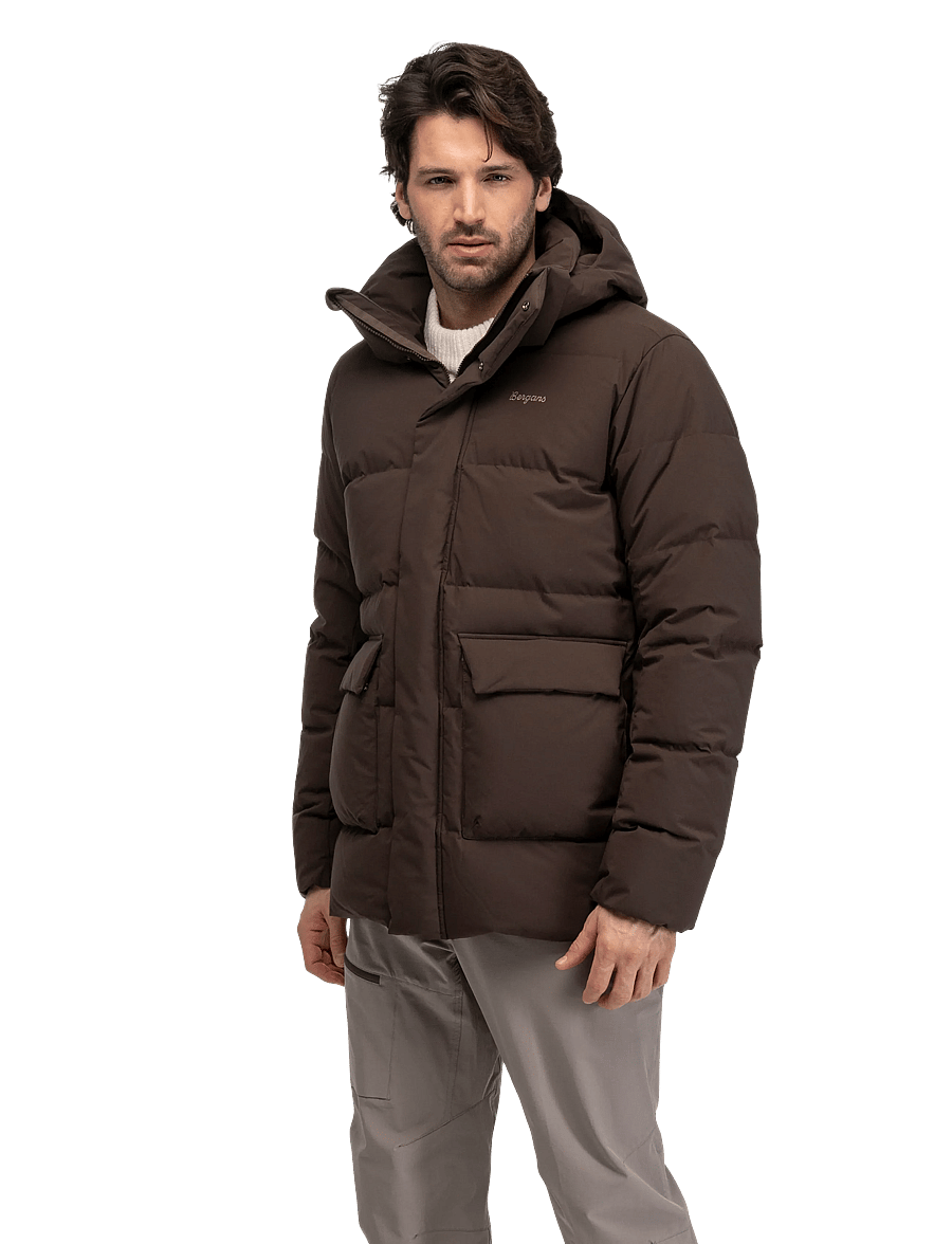 Bergans - Dyna Down Hood Jacket Men - daunenjacken - dark chocolate - 0