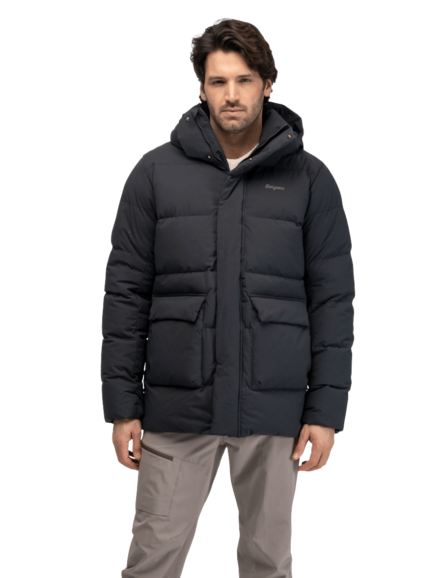 Bergans - Dyna Down Hood Jacket Men - daunenjacken - dark shadow grey - 0