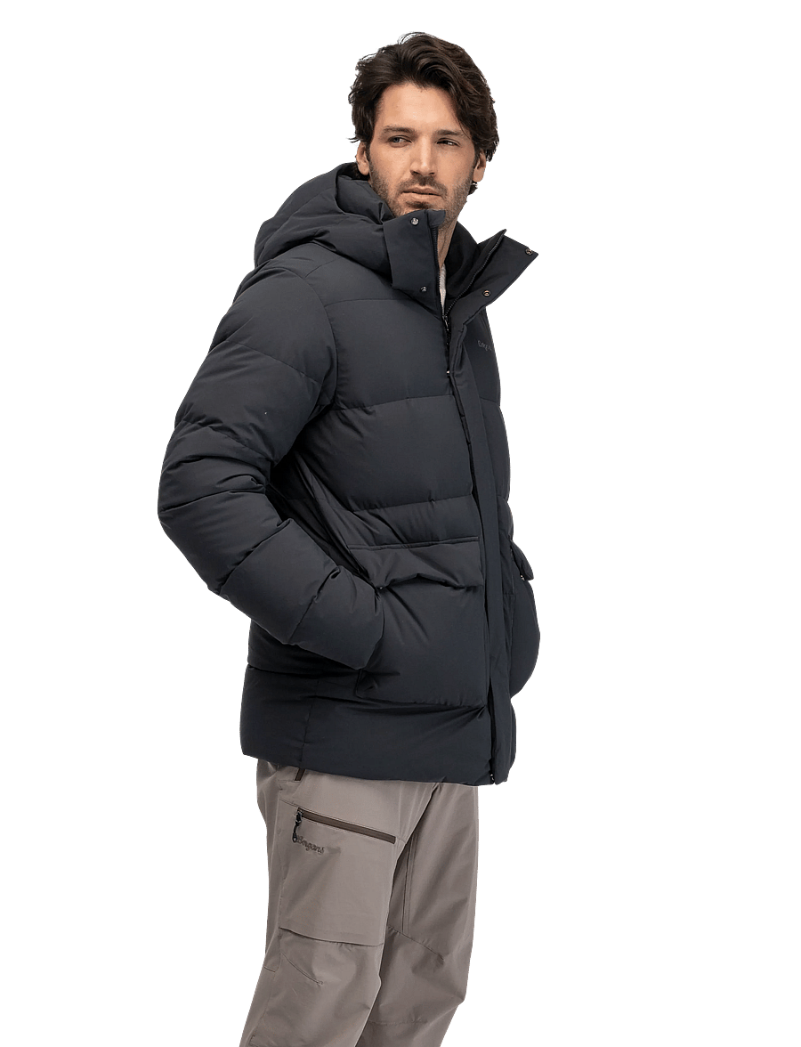 Bergans - Dyna Down Hood Jacket Men - daunenjacken - dark shadow grey - 2