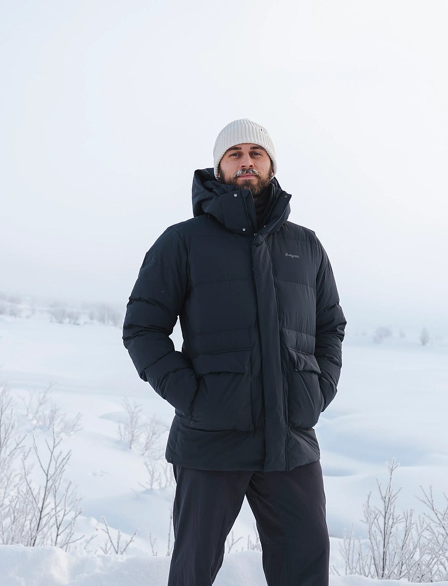 Bergans - Dyna Down Hood Jacket Men - daunenjacken - dark shadow grey - 4