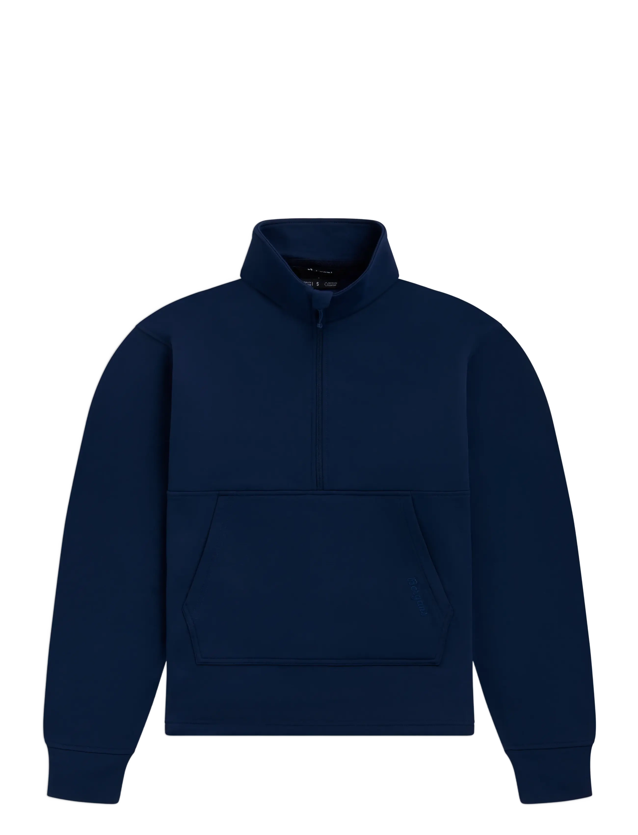 Bergans Midtli Midlayer Cropped Half Zip Women - Tøj - NAVY BLUE / navy