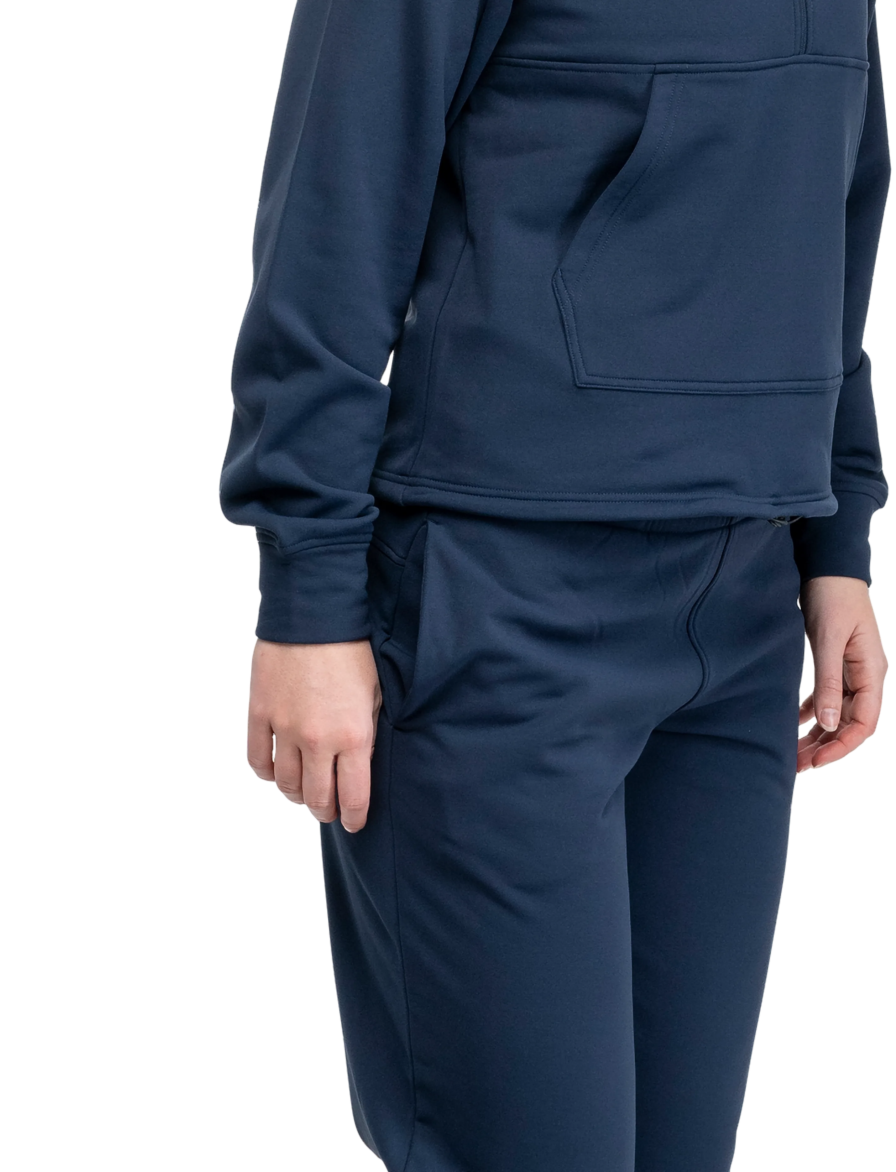 Bergans Midtli Midlayer Cropped Half Zip Women, Damen, Kurzer Half Zip Midlayer, Marineblau, Gr.S