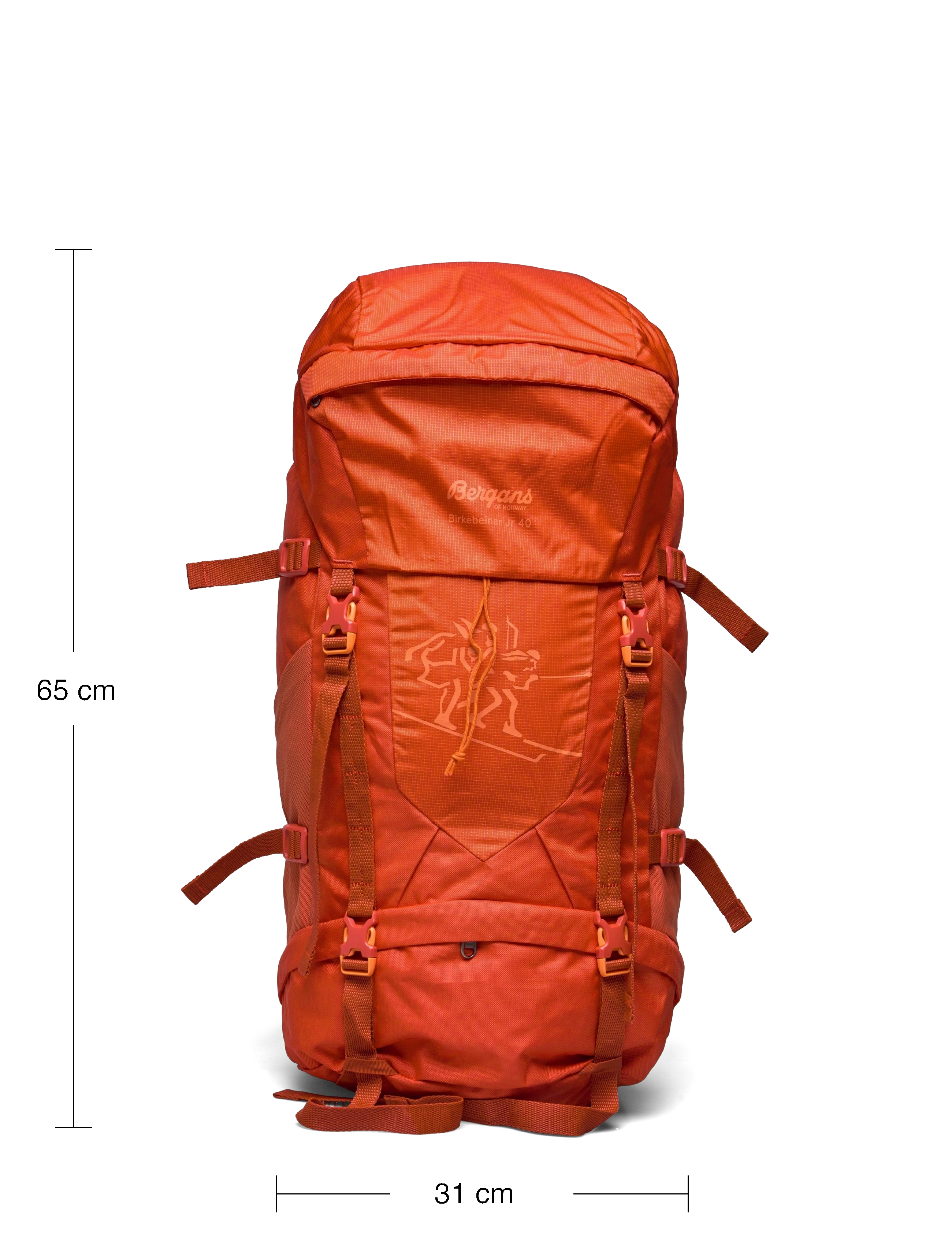 Bergans - Birkebeiner Jr 40 Brick/Fiesta 40L - brick/fiesta - 5