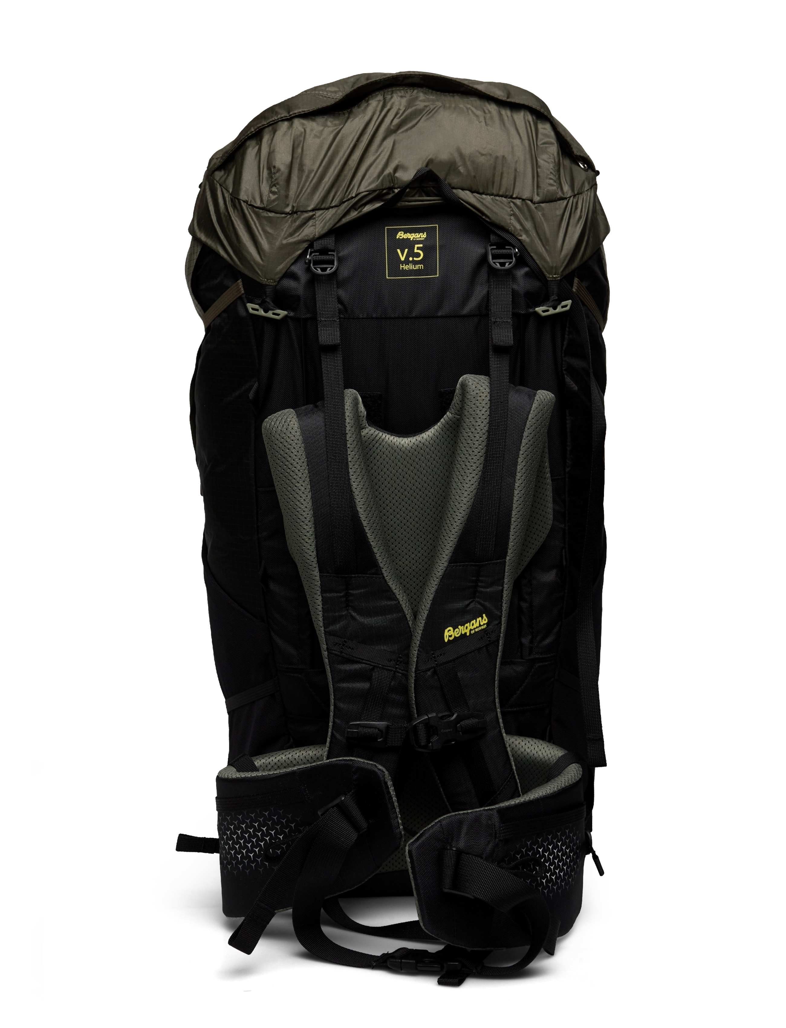 Bergans - Helium V5 W 55 Green Mud/Black/Pineapple 55L - green mud/black/pineapple - 1