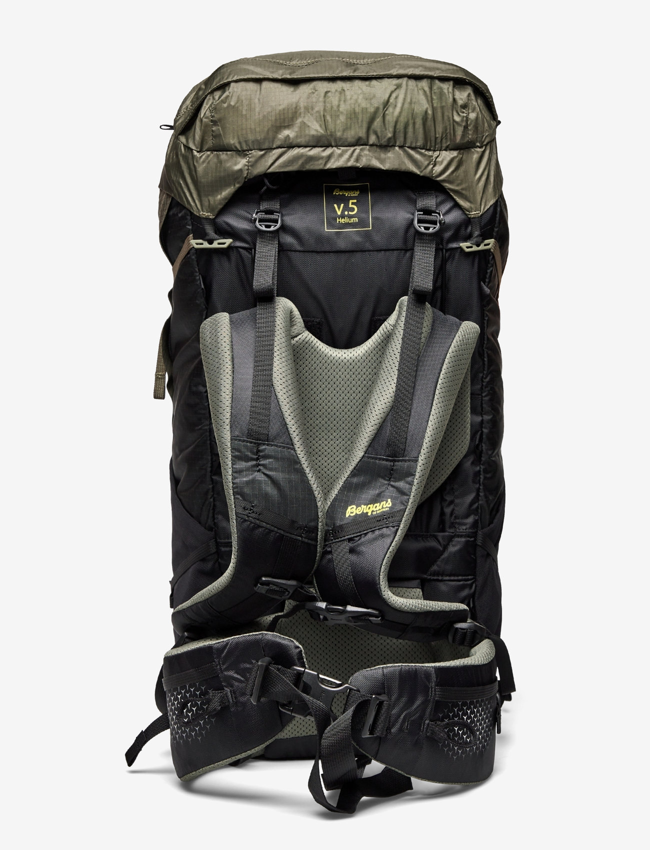 Bergans - Helium V5 W 40 Green Mud/Black/Pineapple 40L - green mud/black/pineapple - 1