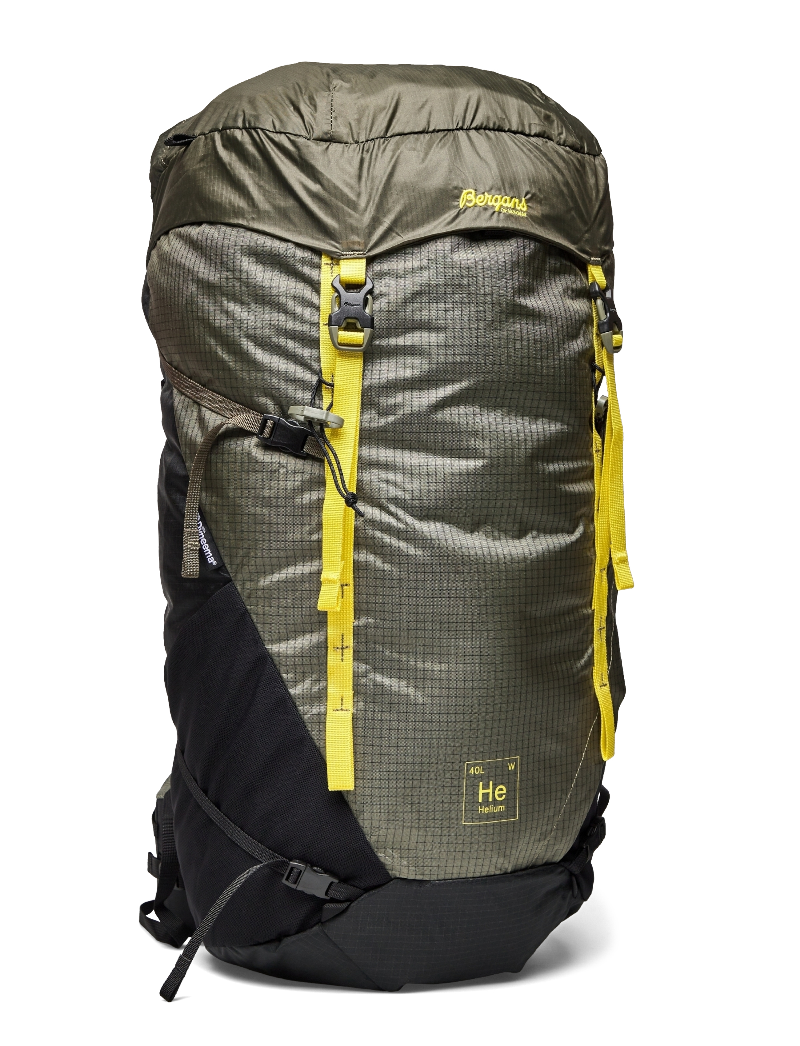 Bergans - Helium V5 W 40 Green Mud/Black/Pineapple 40L - green mud/black/pineapple - 2