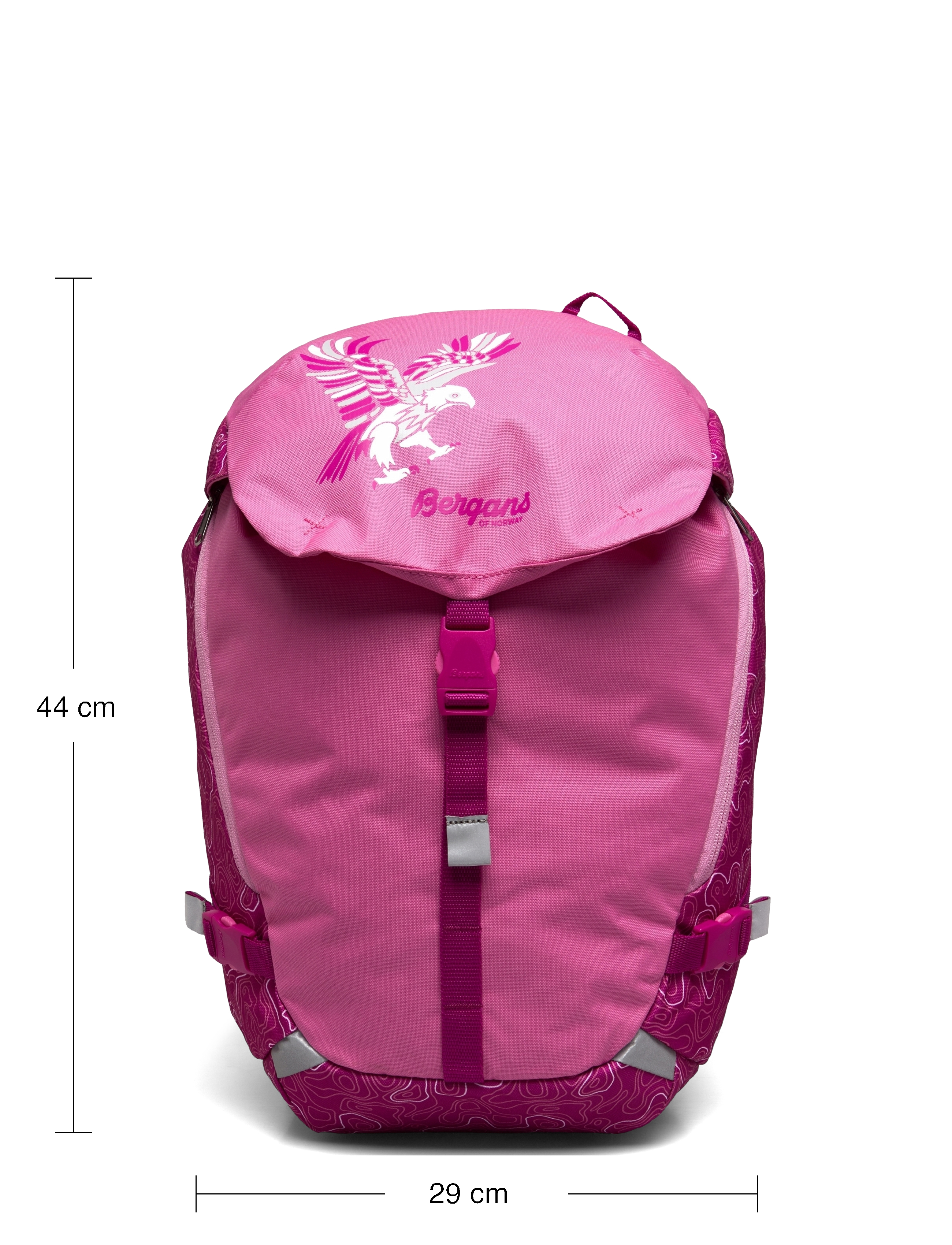 Bergans - Aksla 24 Lid Dark Riviera Blue Topo 24L - ibis rose topo - 4